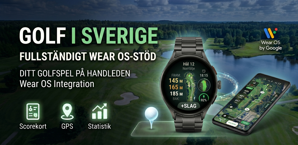 Golf i Sverige med fullt Wear OS stöd och Companion Mode
