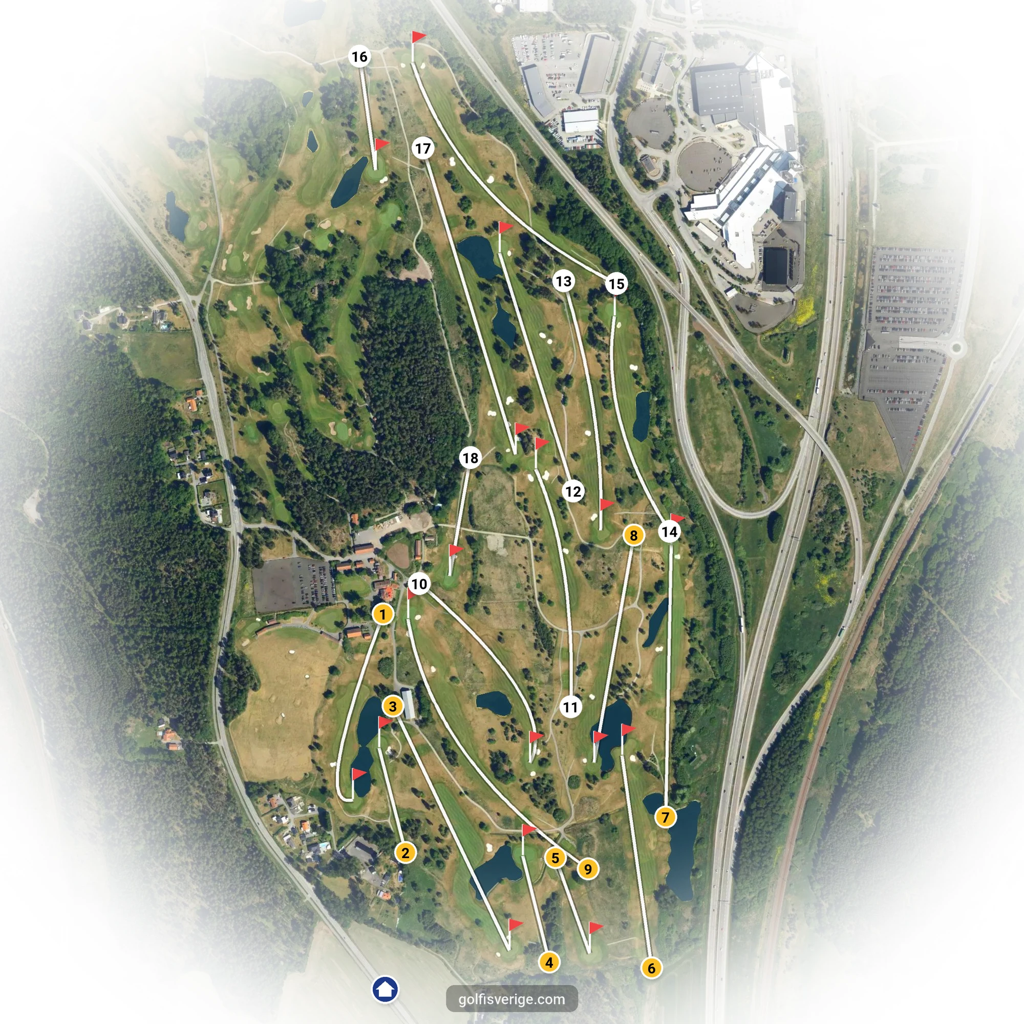 Banguide för Masters Banan på Arlandastad Golfklubb