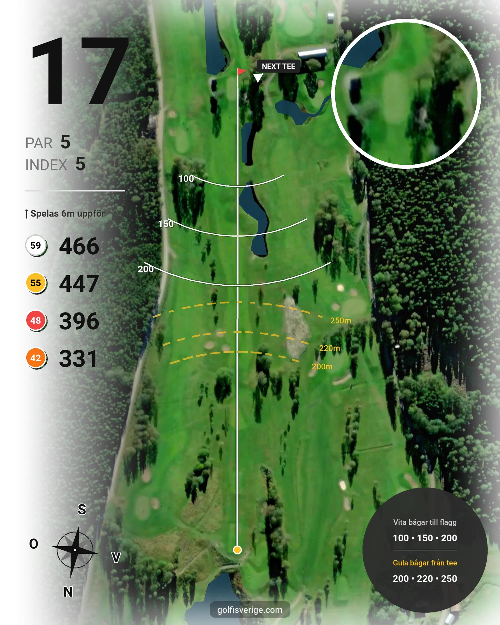 Banguide Kingselviken på Arvika Golfklubb - Hål 17 karta