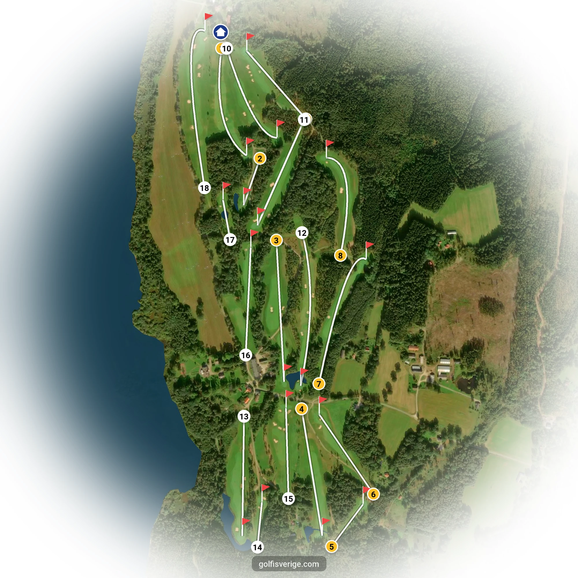 Banguide för Åsundsholm på Åsundsholms Golfklubb
