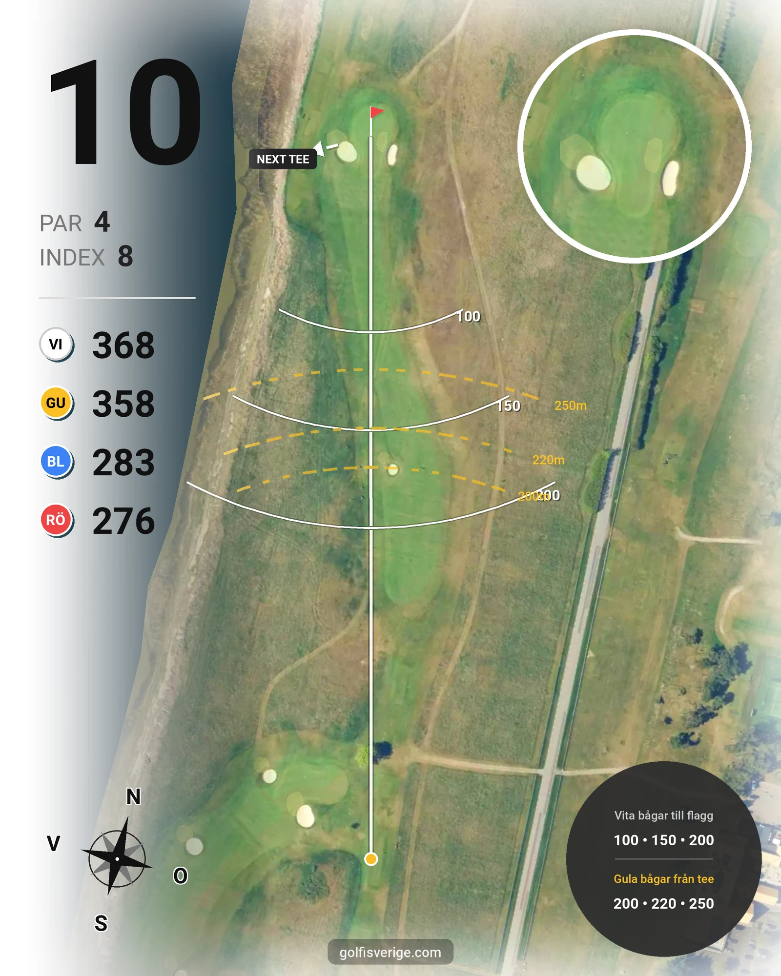 Banguide Ocean Course hål 10 karta