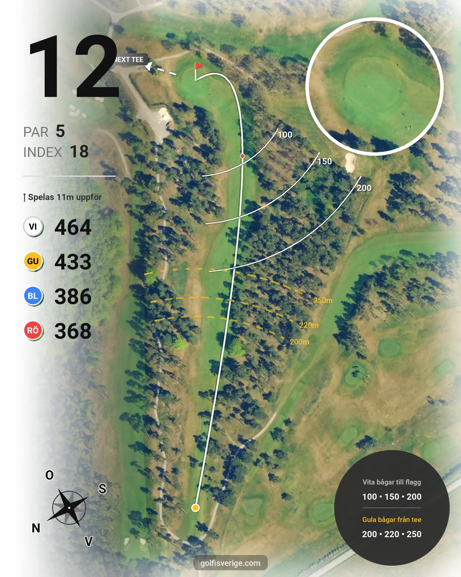 Banguide Ocean Course hål 12 karta