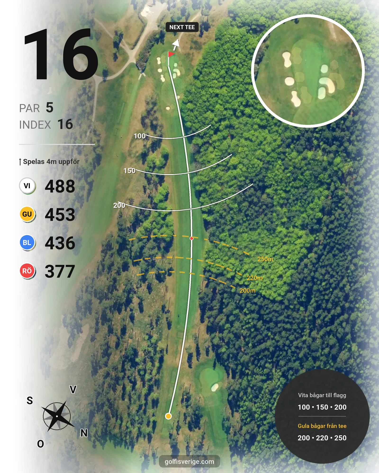 Banguide Ocean Course hål 16 karta