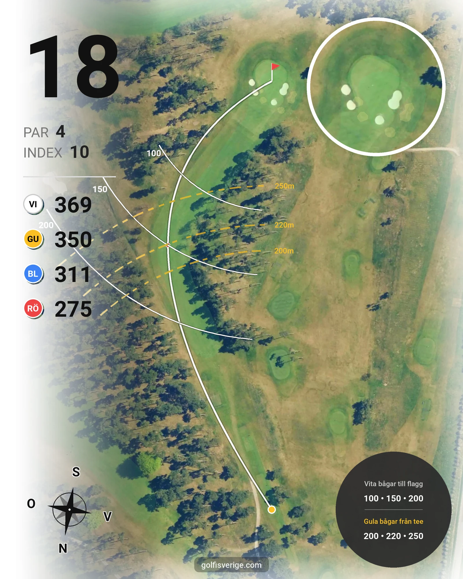 Banguide Ocean Course hål 18 karta