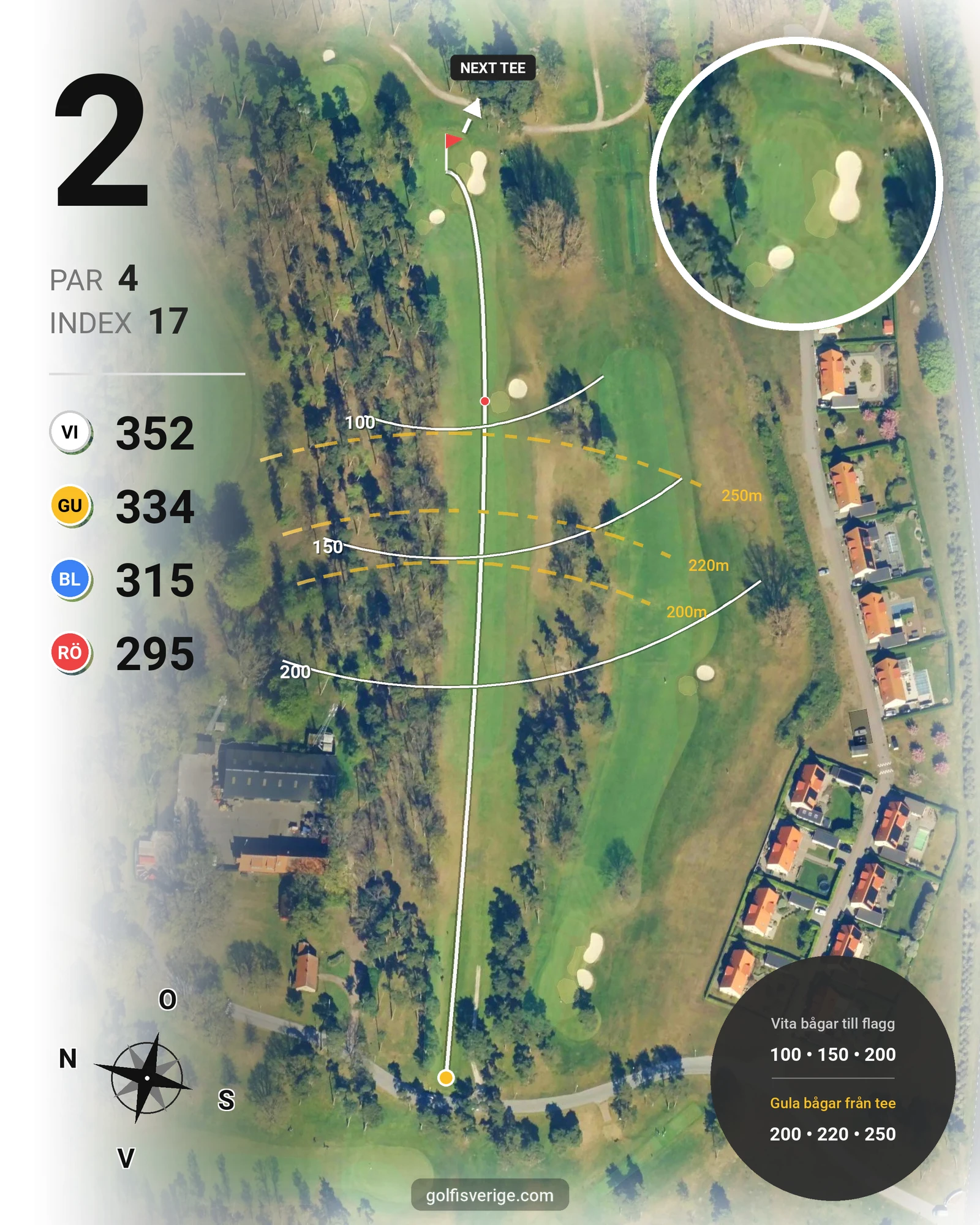 Banguide Ocean Course hål 2 karta