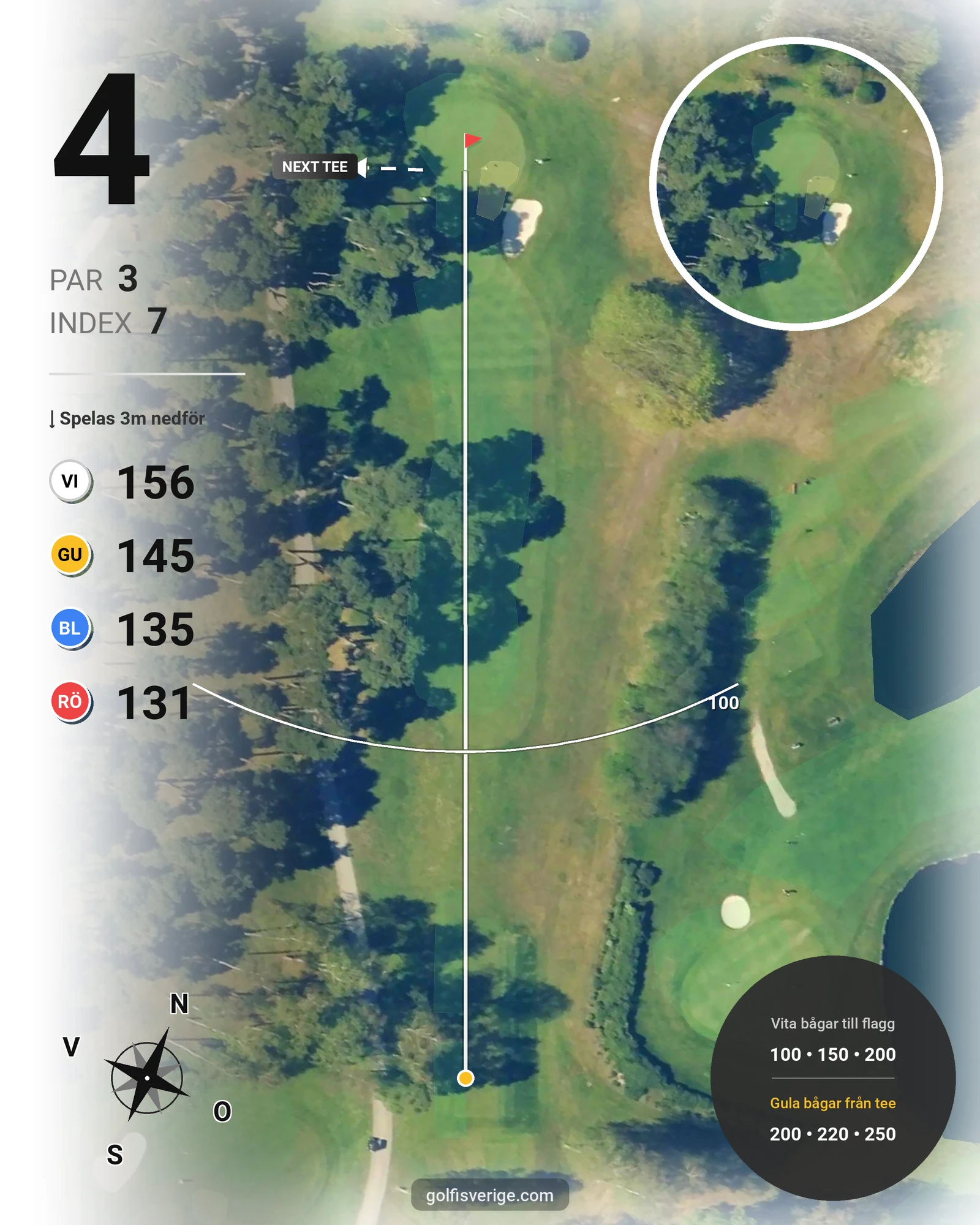 Banguide Ocean Course hål 4 karta