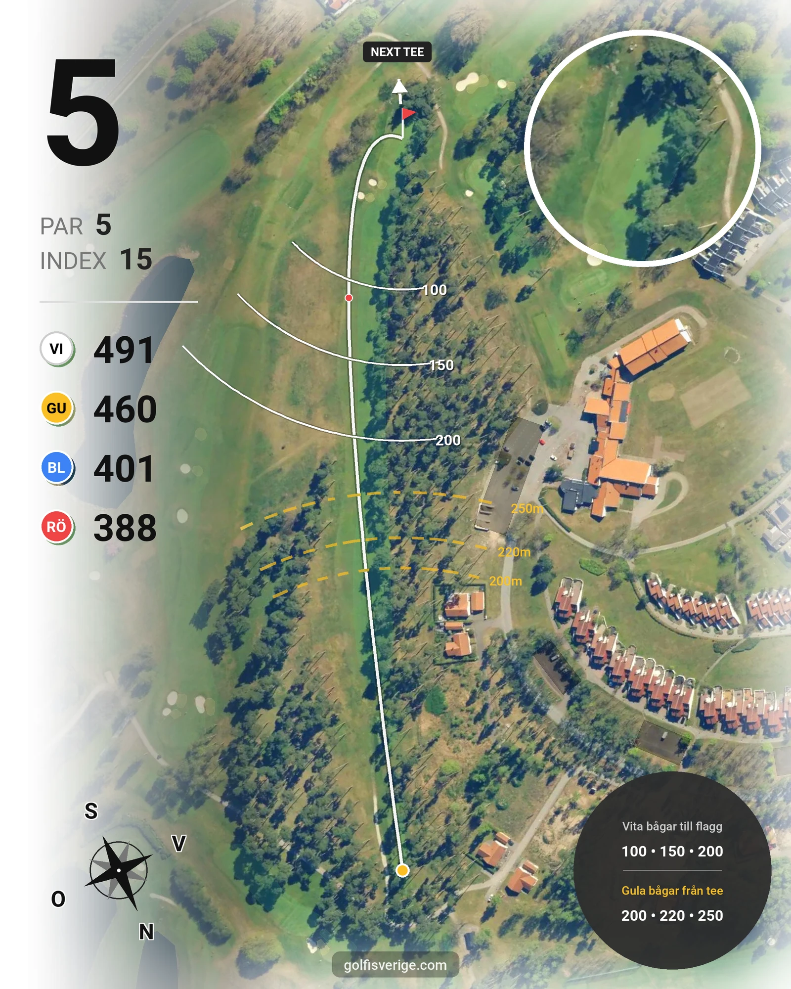 Banguide Ocean Course hål 5 karta