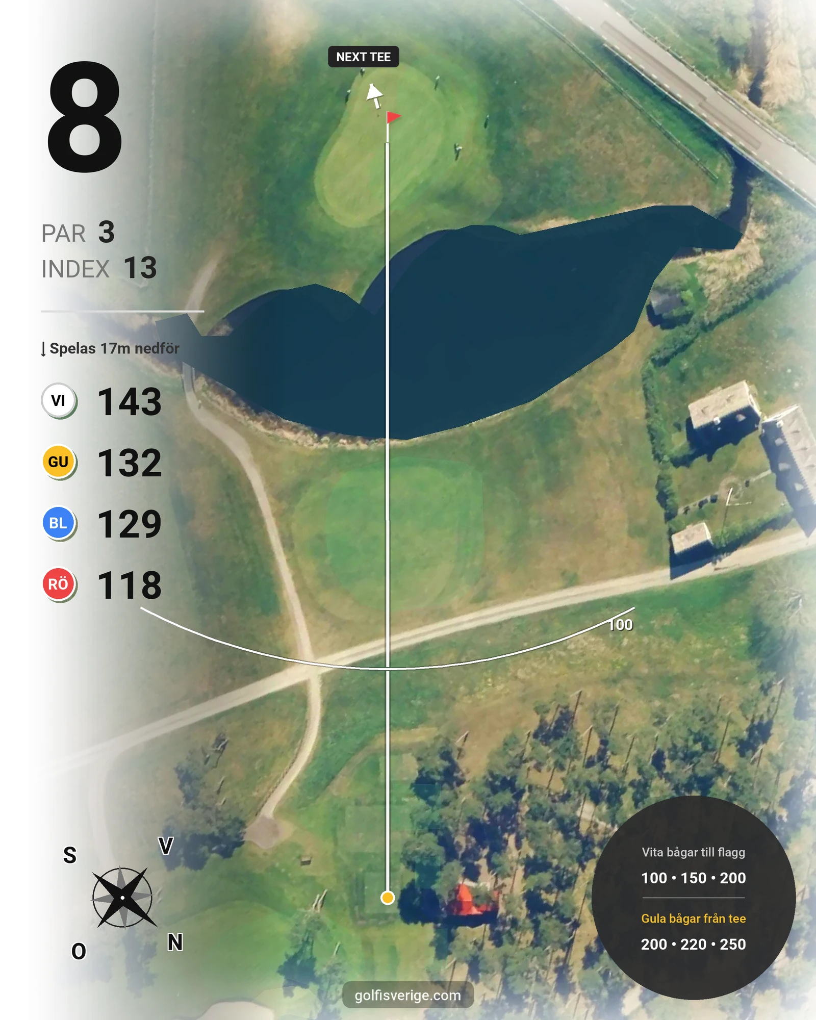 Banguide Ocean Course hål 8 karta