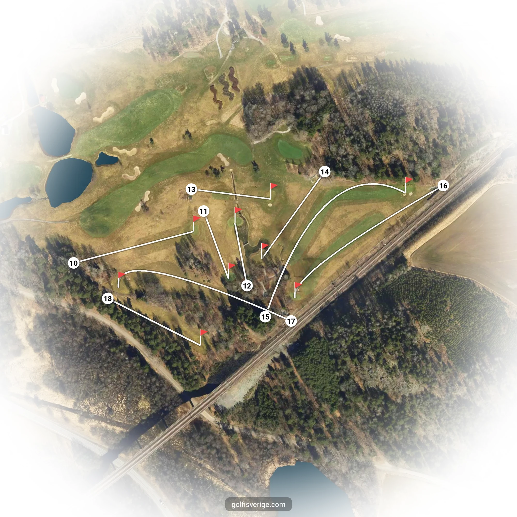 Banguide för Bollränna 9-hålsbanan på Botkyrka Golfklubb