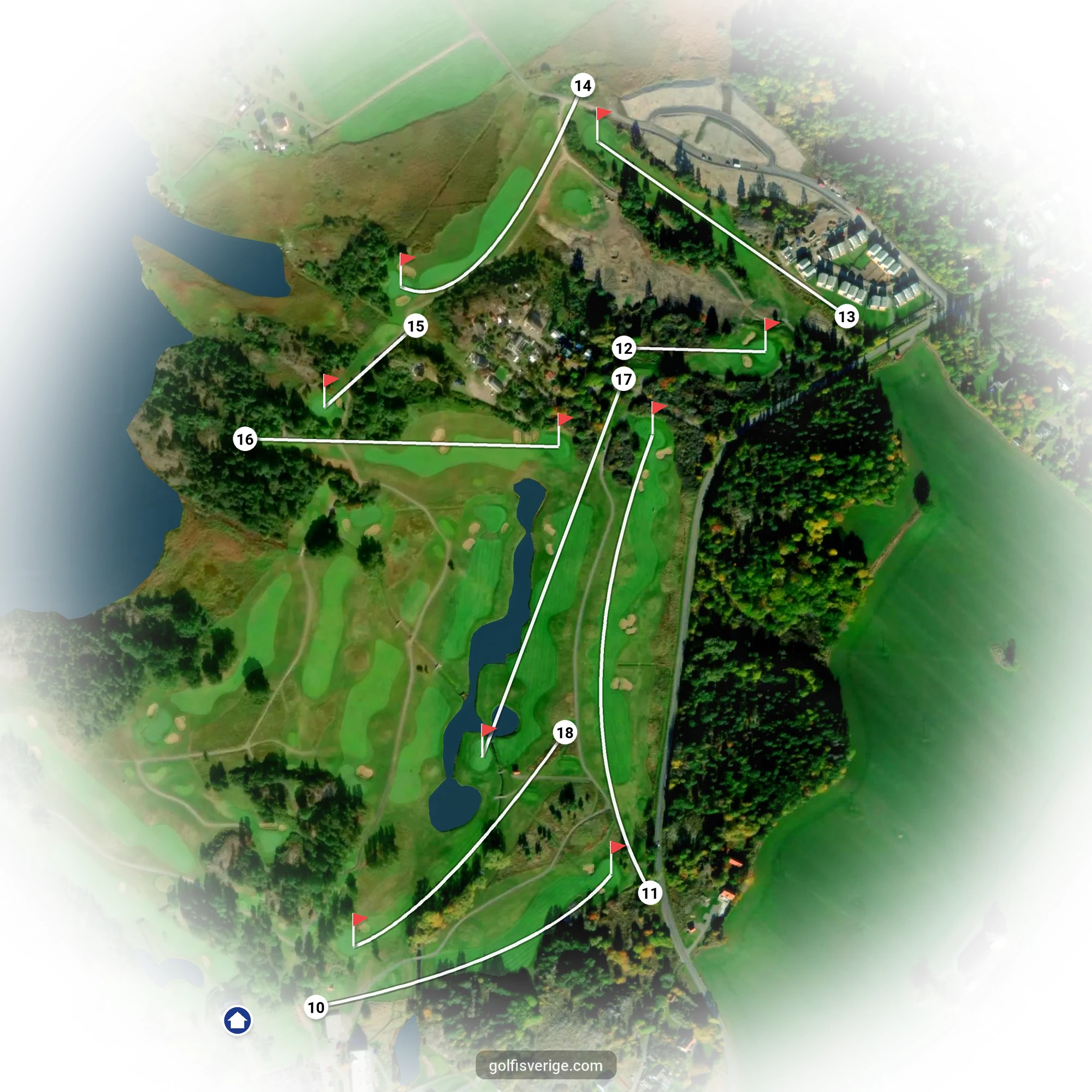 Banguide för Bråvikens GK 9 hål på Bråvikens Golfklubb