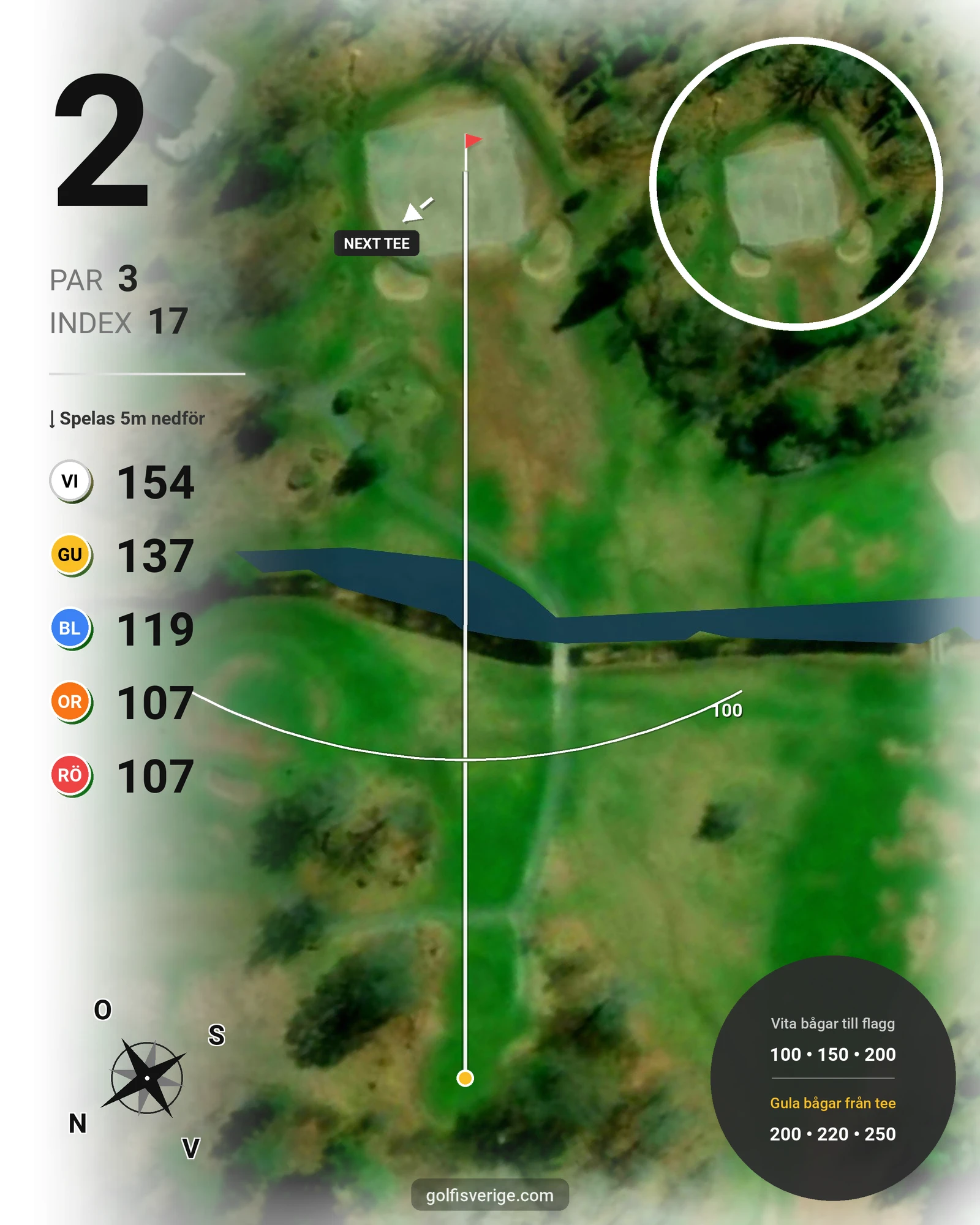 Banguide Burviks 18 hål hål 2 karta