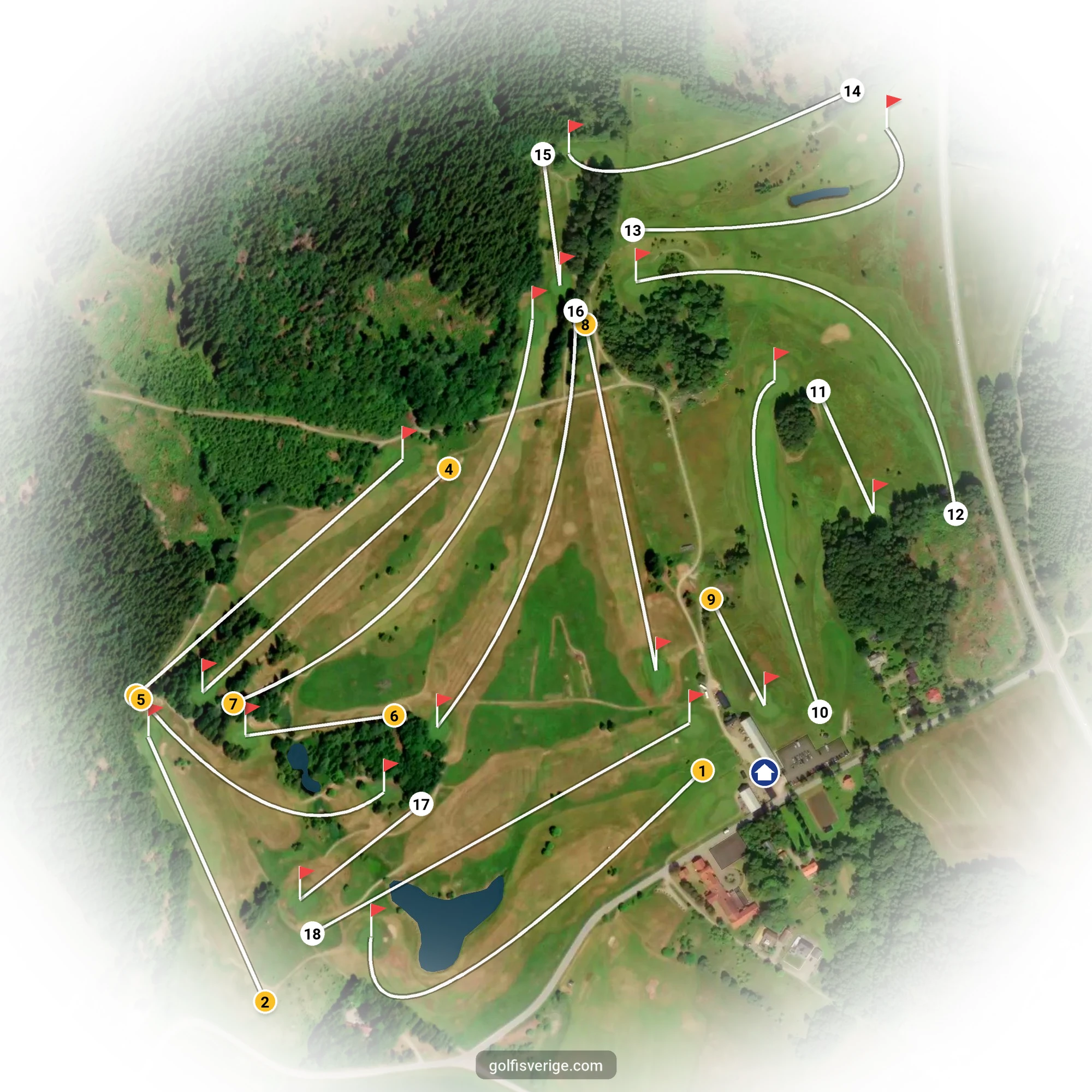 Banguide för Dagsholm på Dagsholm Golfklubb