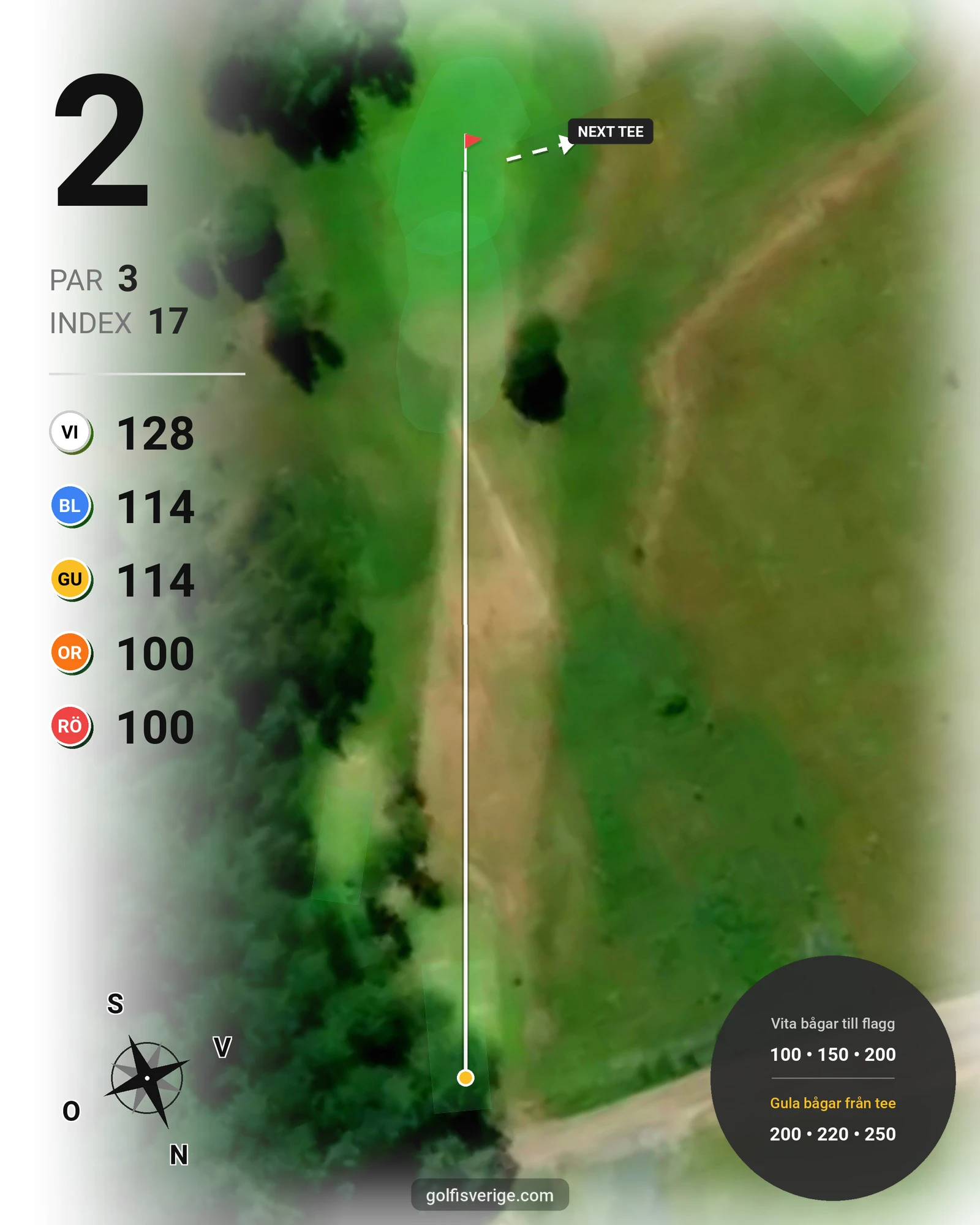 Banguide Degernäs Degerfors på Degerfors Golf - Hål 2 karta