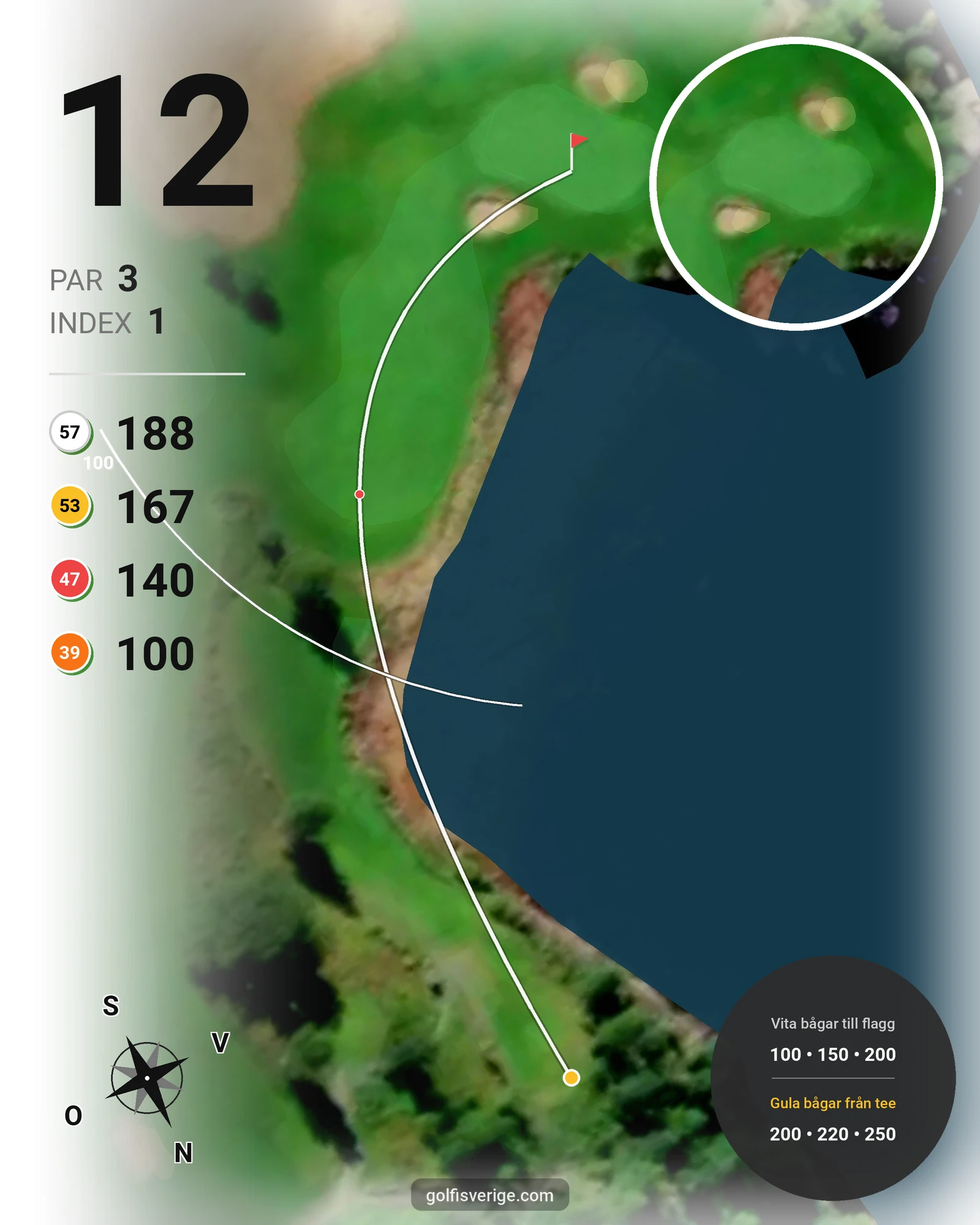 Banguide Noresund18H4T på Eda Golfklubb - Hål 12 karta