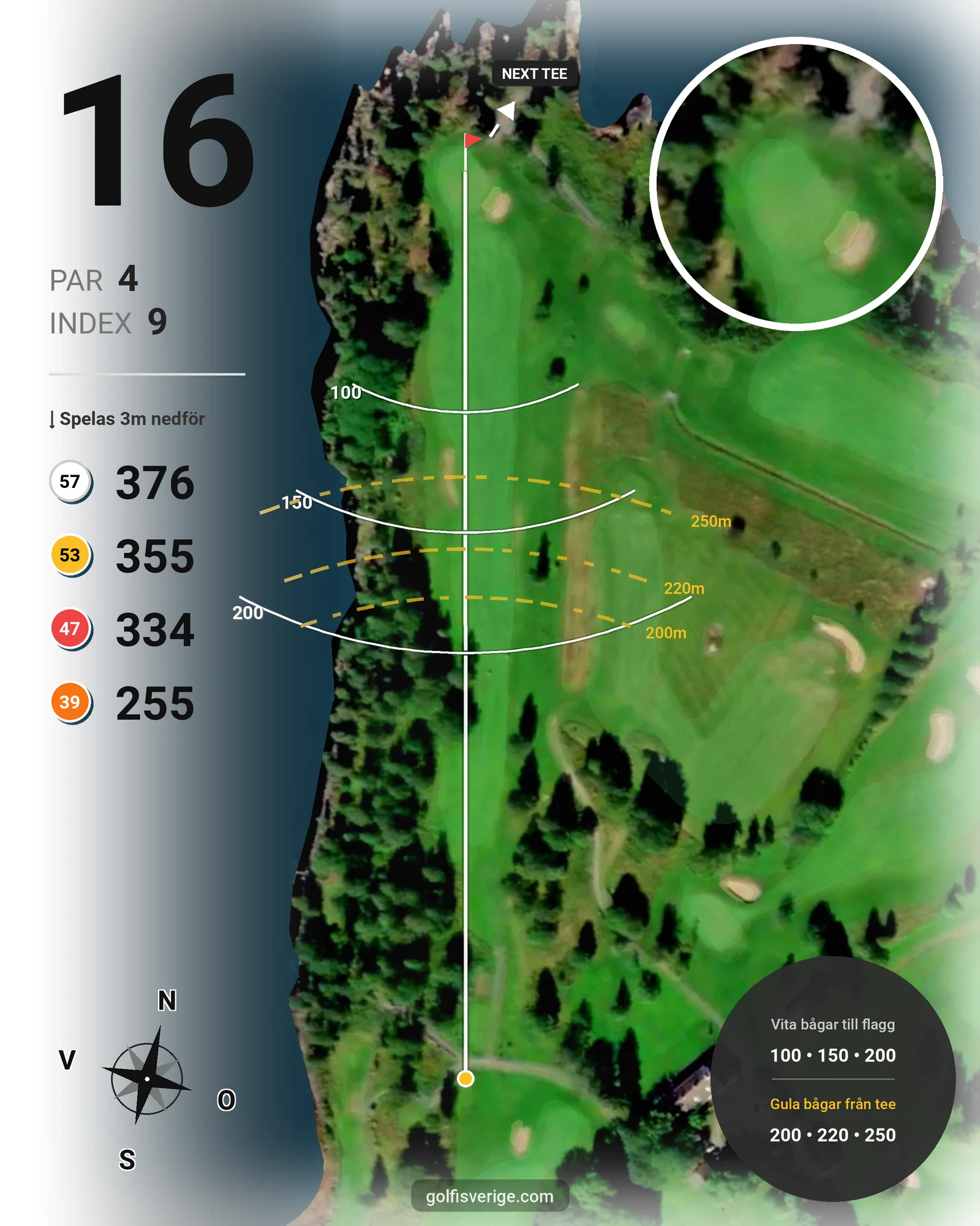 Banguide Noresund18H4T på Eda Golfklubb - Hål 16 karta