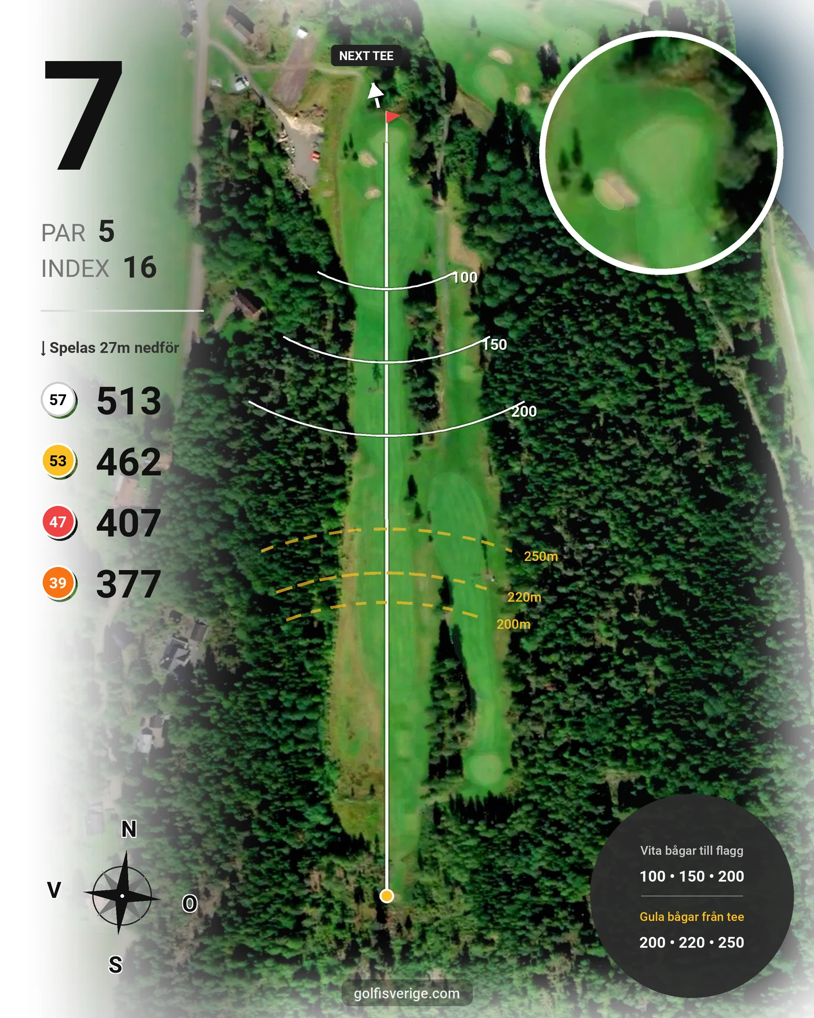 Banguide Noresund18H4T på Eda Golfklubb - Hål 7 karta