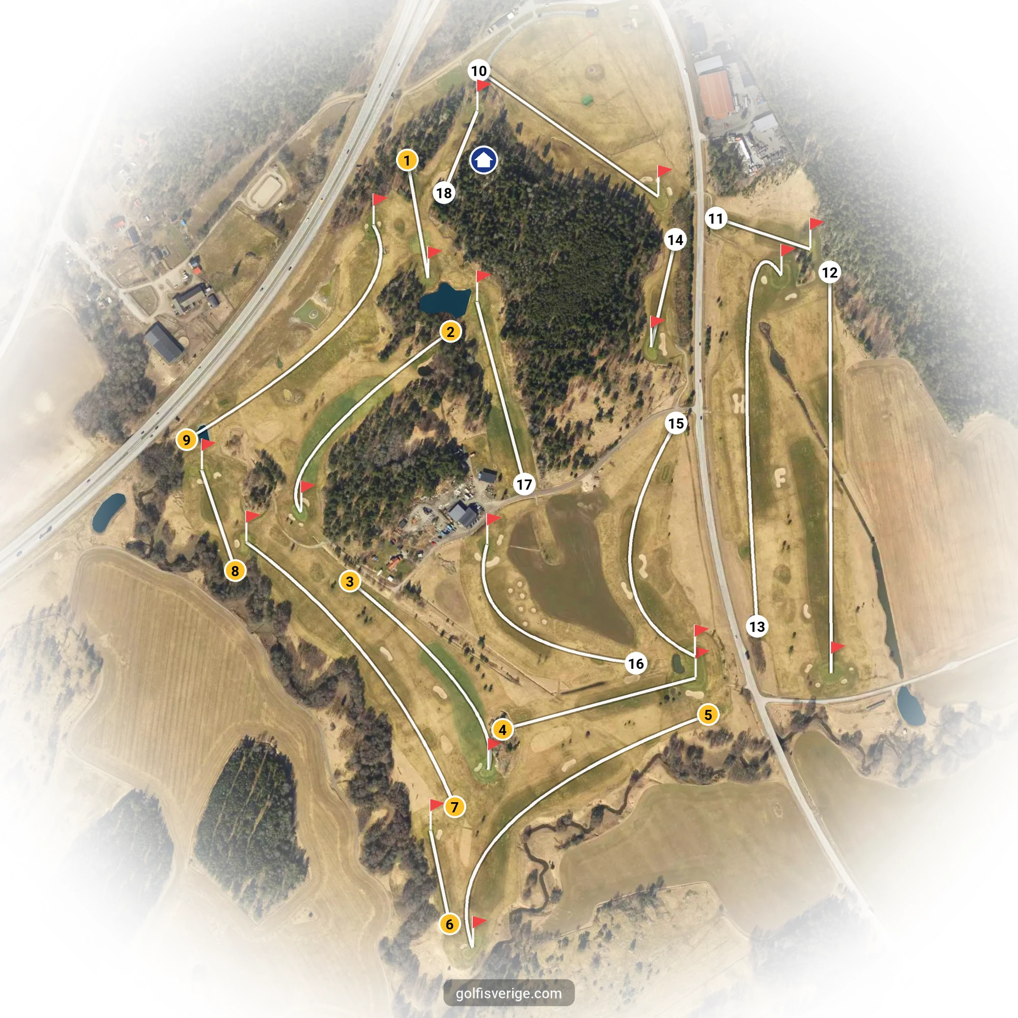 Banguide för Fors golfbana