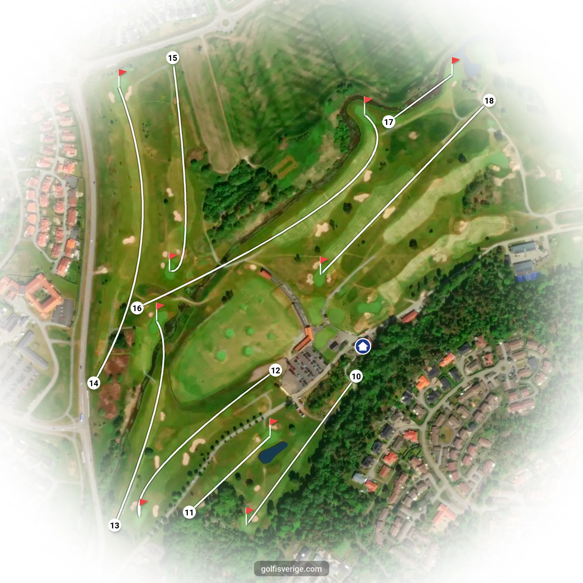 Banguide för Kungsbanan 9 hål på Forsgårdens Golfklubb
