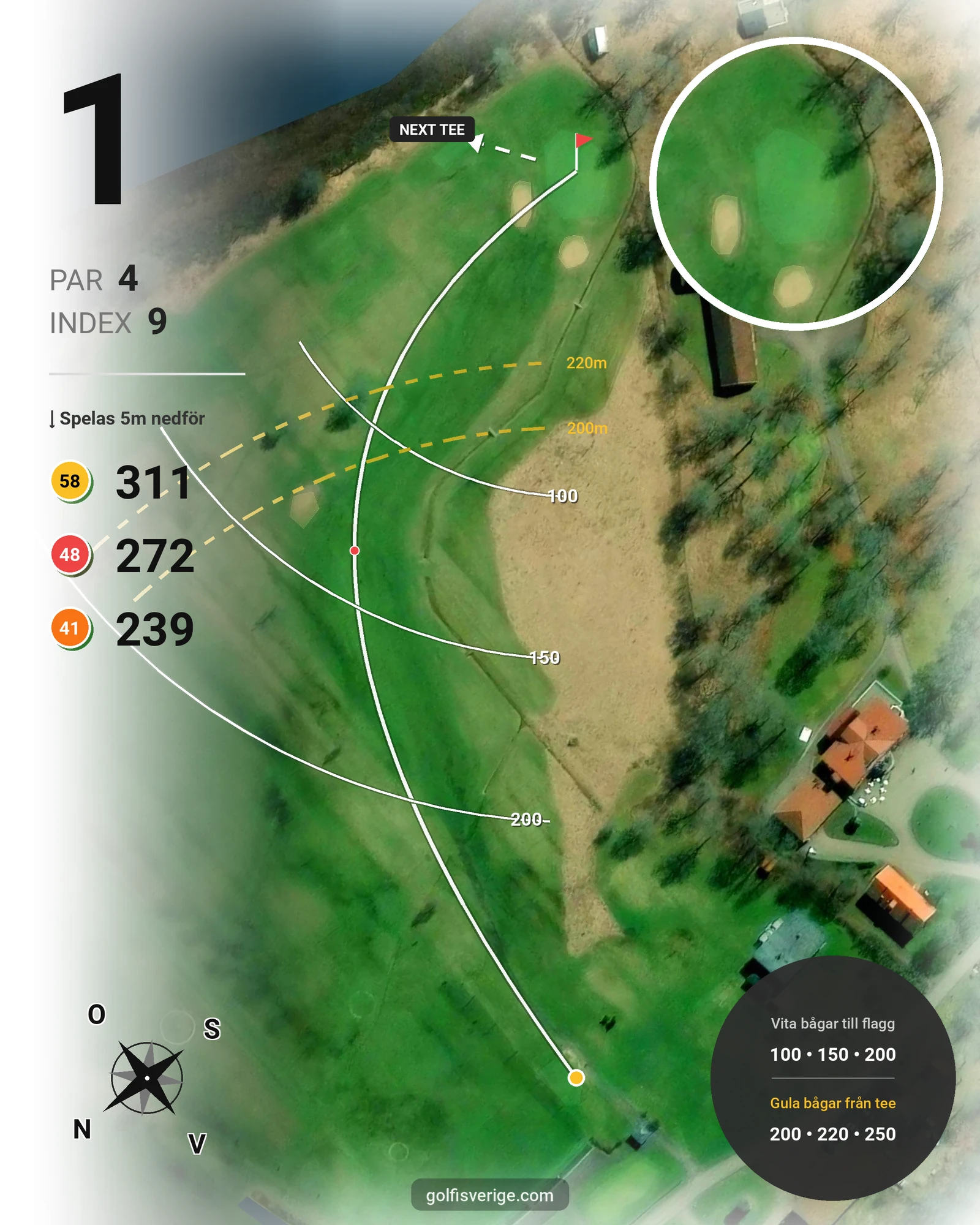Banguide Forshaga GK 18-hål hål 1 karta
