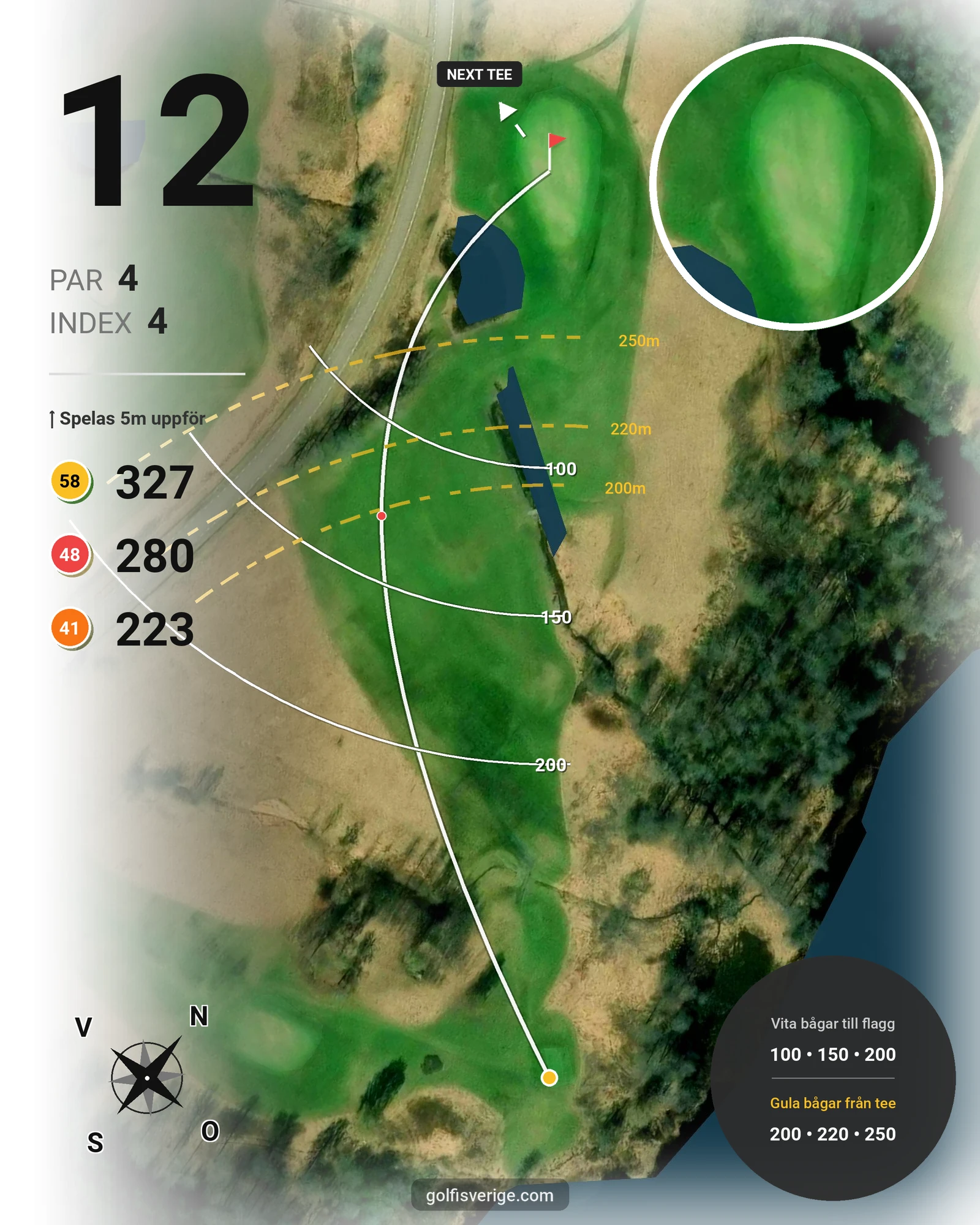 Banguide Forshaga GK 18-hål hål 12 karta