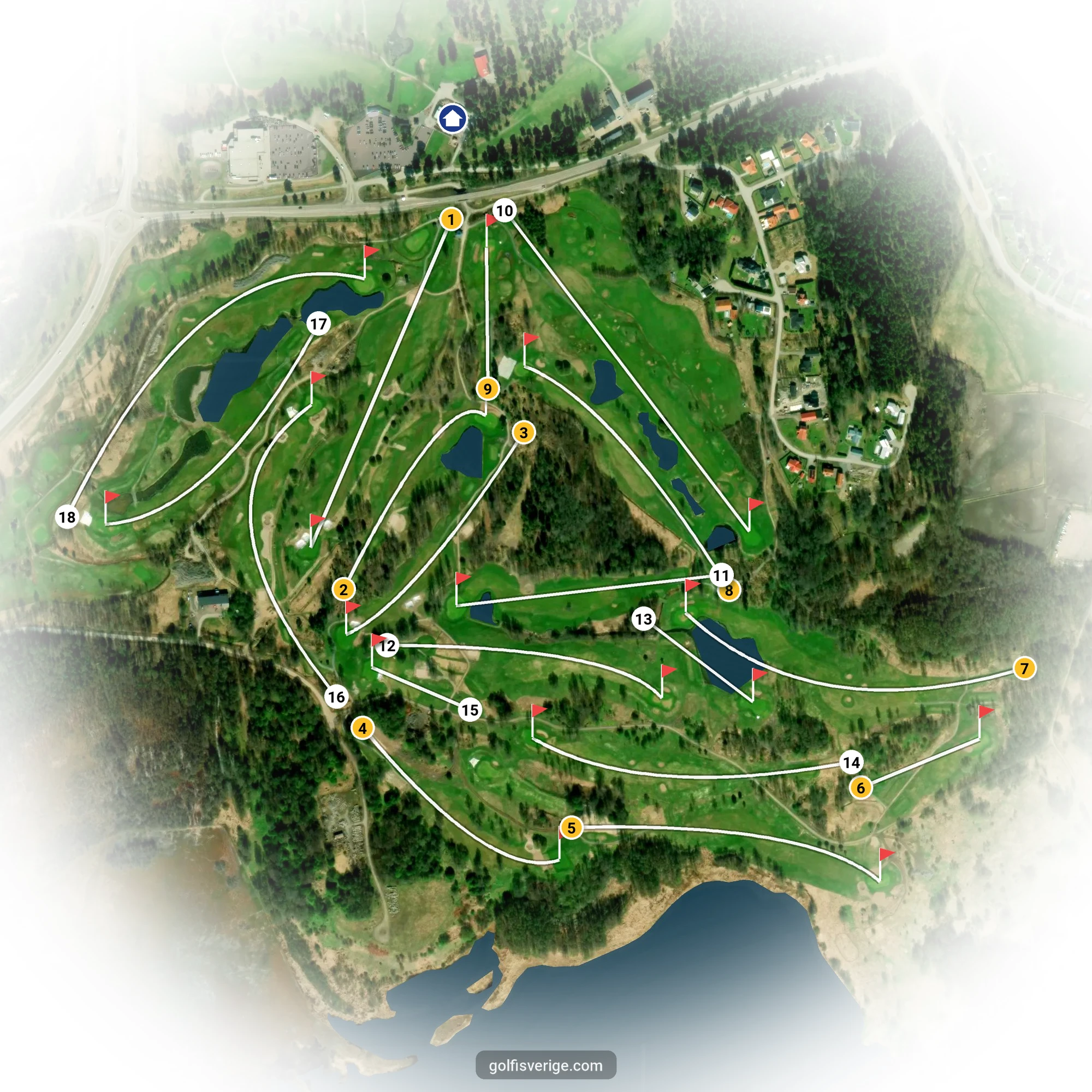 Banguide för Avan på Gävle Golfklubb