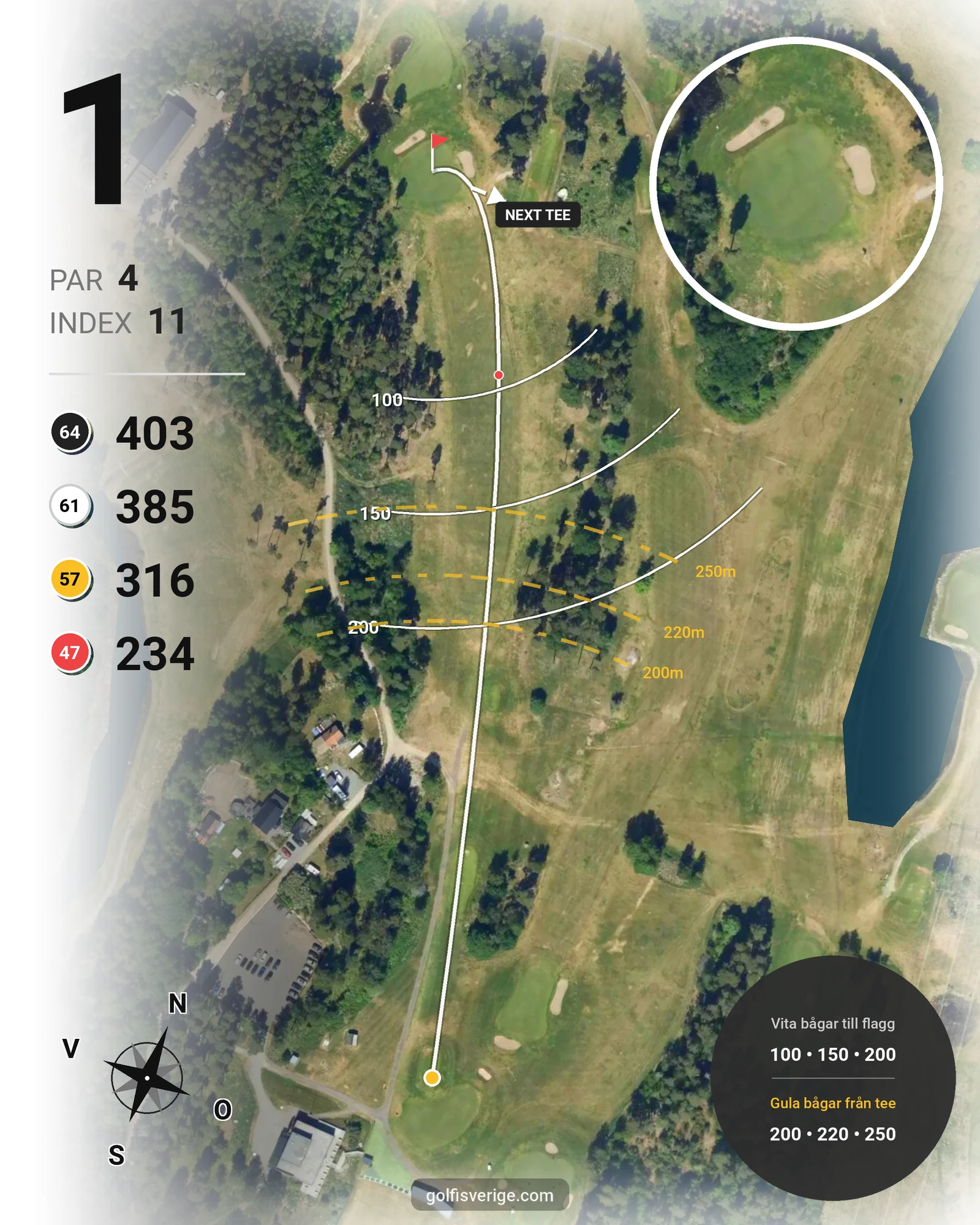 Banguide GolfStar - International på GolfStar Golf Club - Hål 1 karta