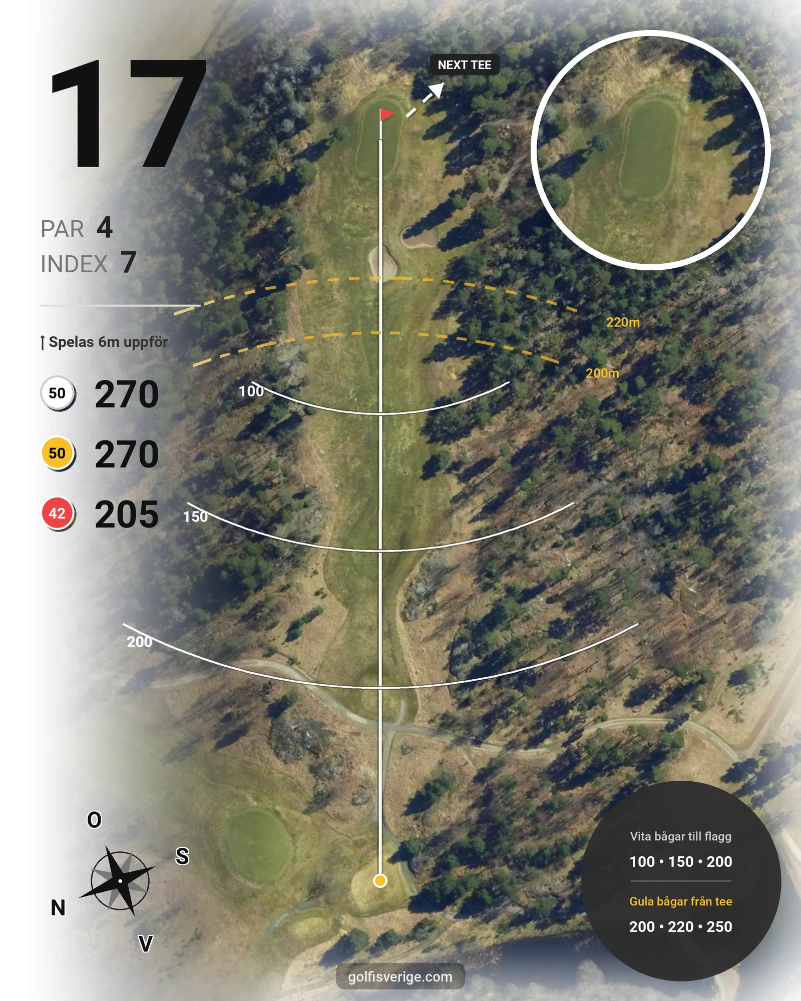 Banguide GolfStar - Kungsängen Queens på GolfStar Golf Club - Hål 17 karta