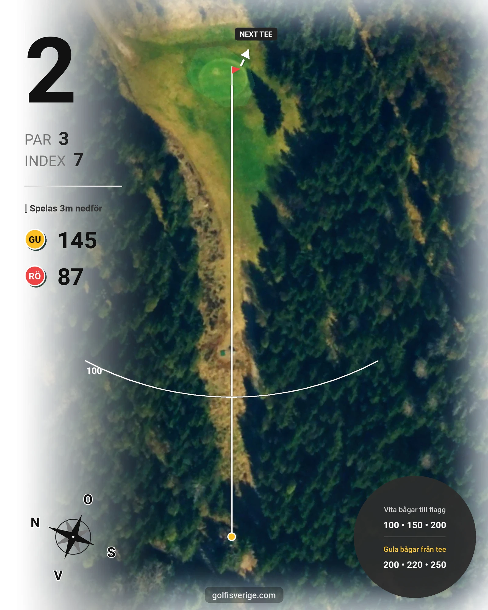 Banguide GolfStar - Brollsta Lilla på GolfStar Golf Club - Hål 2 karta