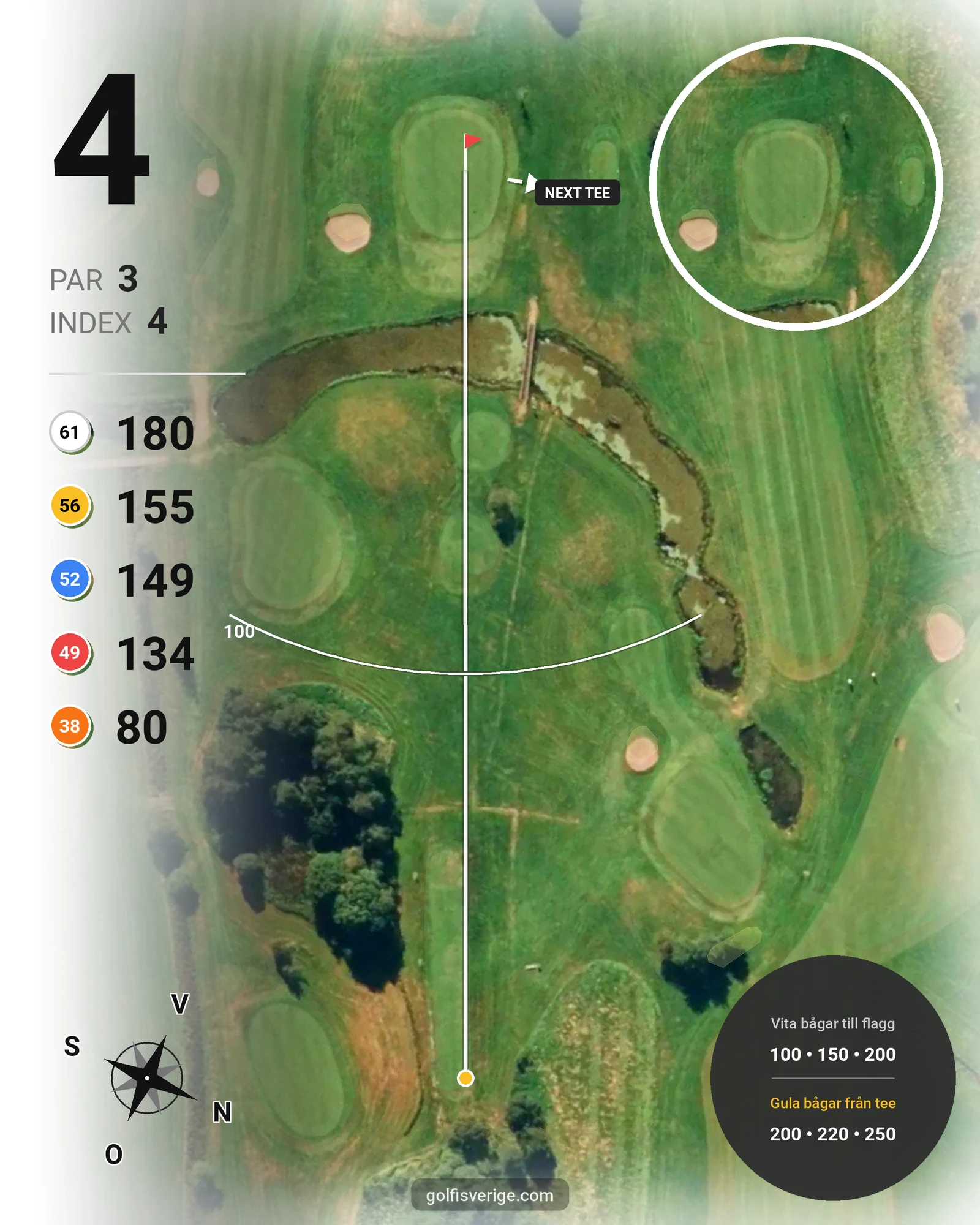 Banguide GolfStar - Stannum på GolfStar Golf Club - Hål 4 karta