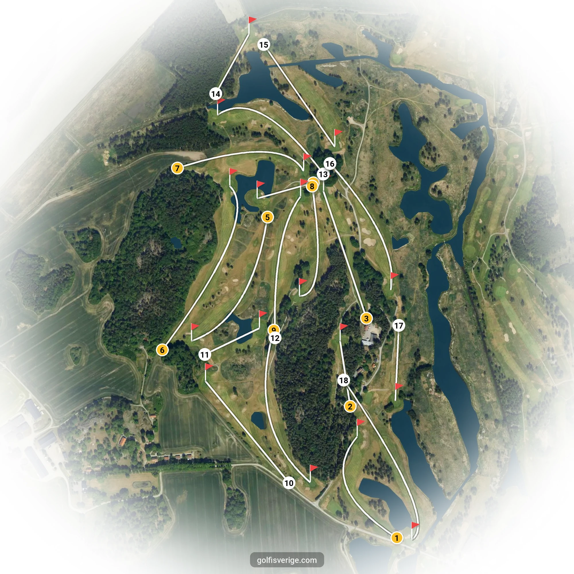 Banguide för GolfStar - Lindö Dal på GolfStar Golf Club