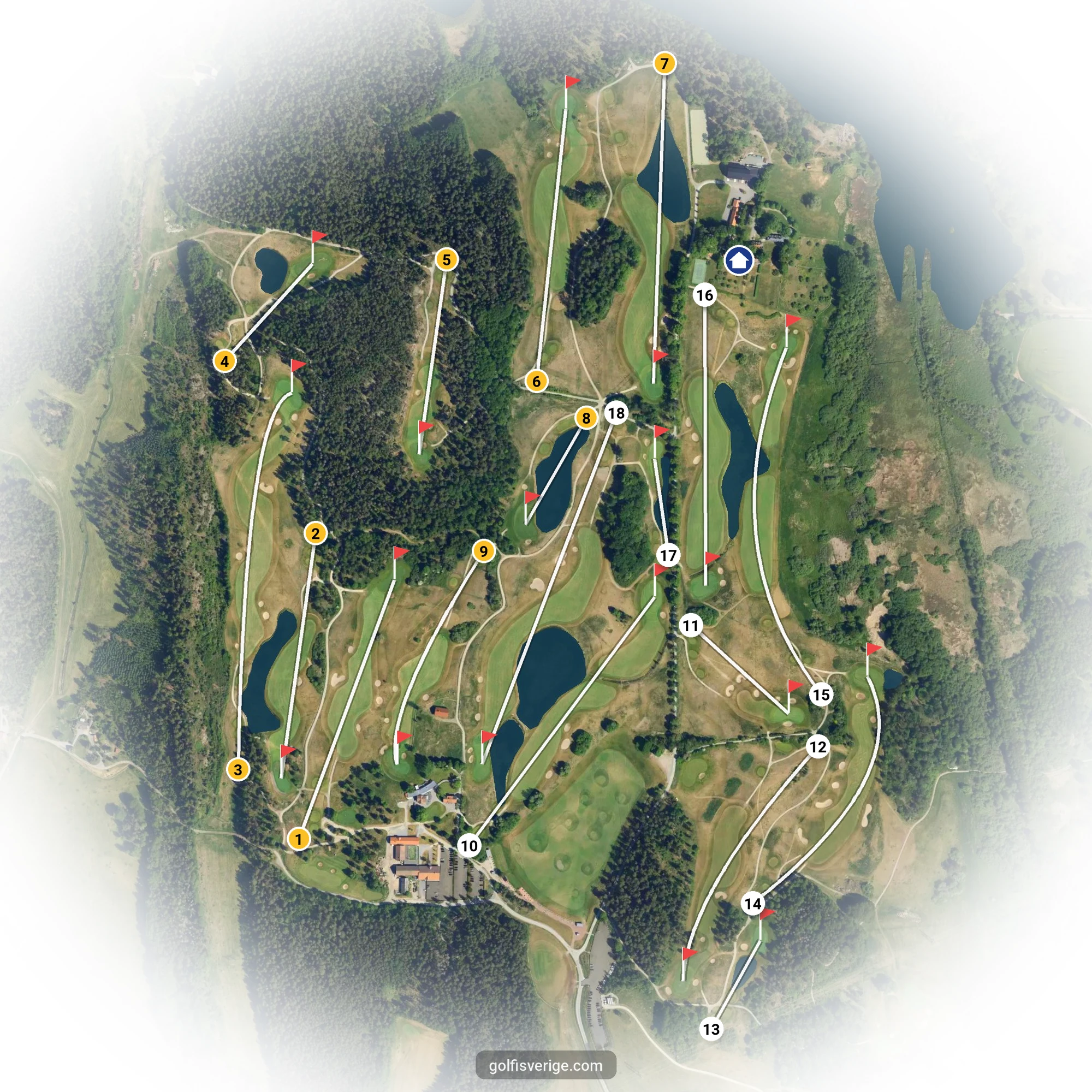 Banguide för Svartinge Golf på Grindslanten Golfklubb