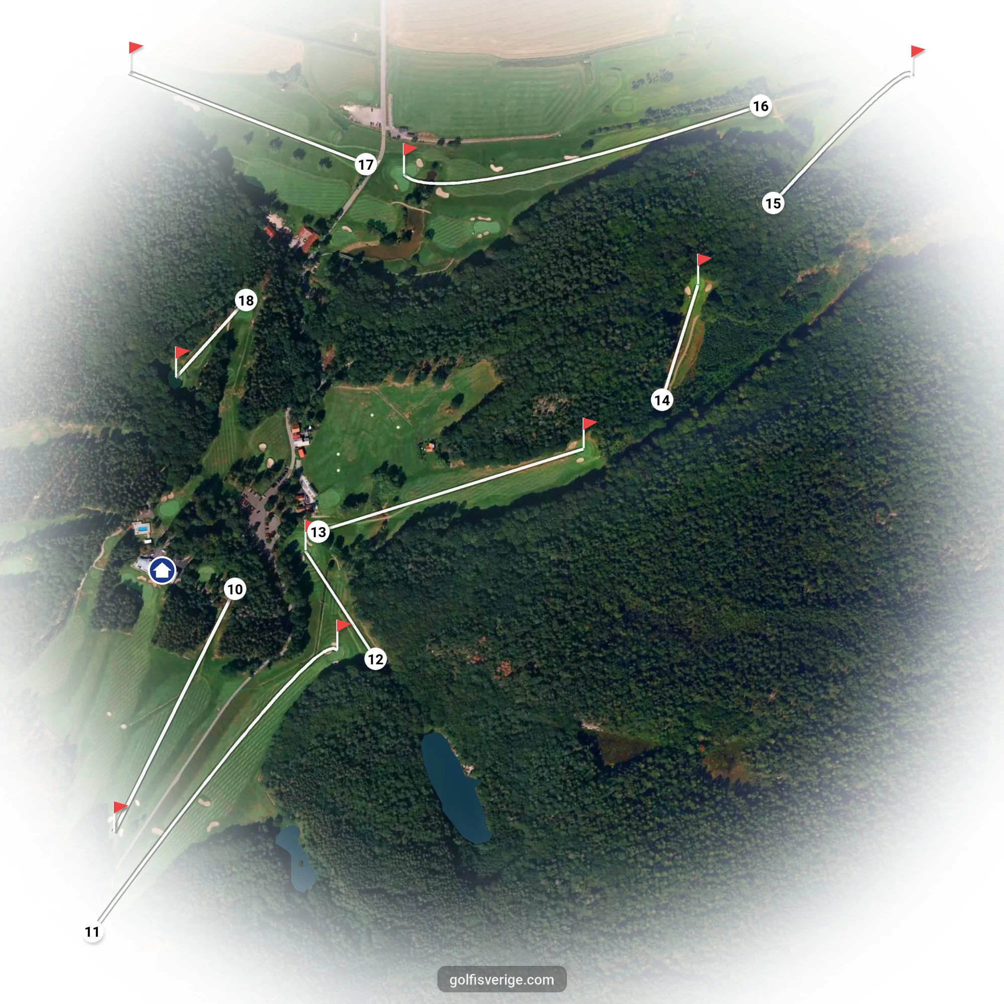 Course guide for the 9-hole course at Gullbringa Golf & Country Club