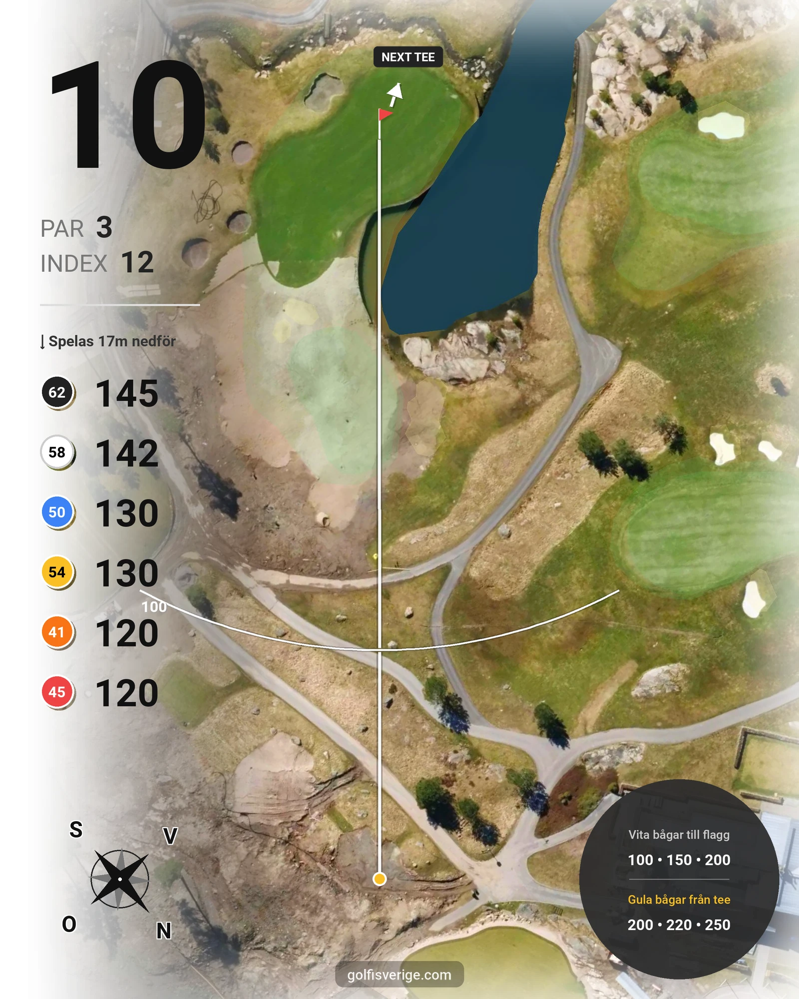 Banguide Hills Course på Hills Golf & Sports Club - Hål 10 karta