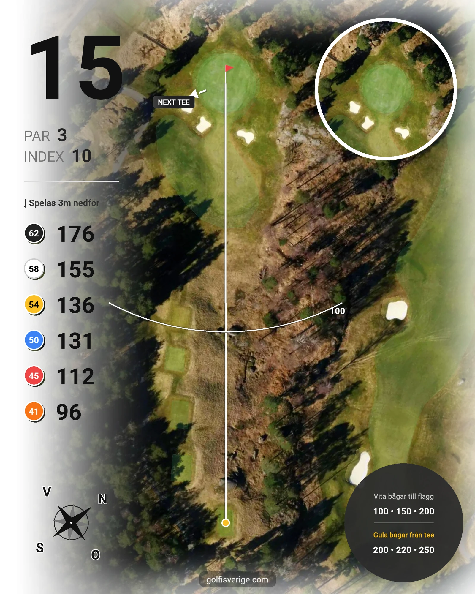 Banguide Hills Course på Hills Golf & Sports Club - Hål 15 karta