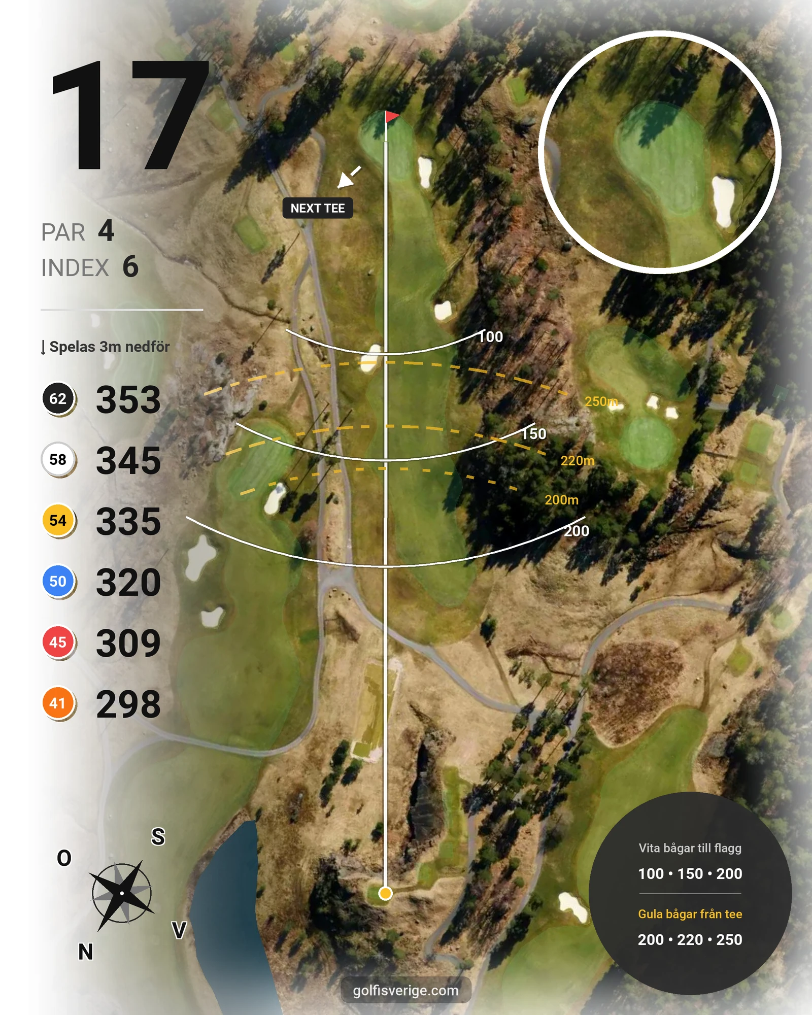 Banguide Hills Course på Hills Golf & Sports Club - Hål 17 karta
