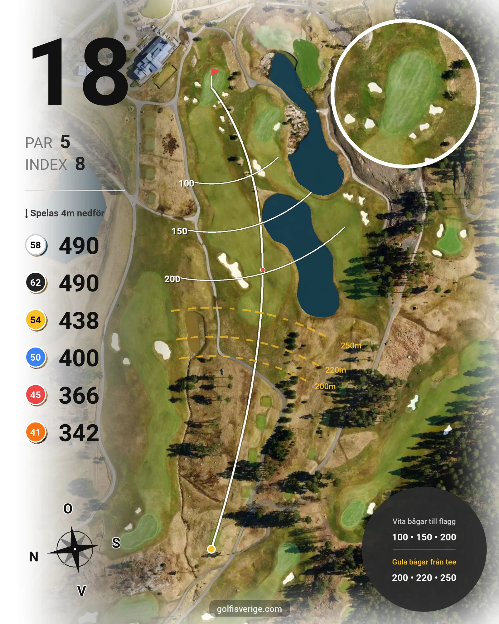 Banguide Hills Course på Hills Golf & Sports Club - Hål 18 karta