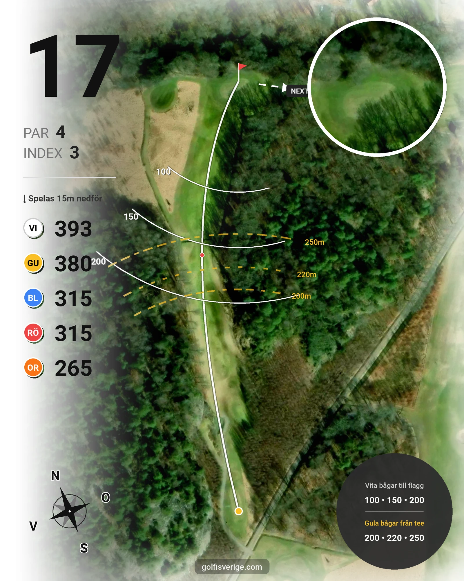 Banguide Holma Stångenäs Golf på Holma Stångenäs Golf - Hål 17 karta