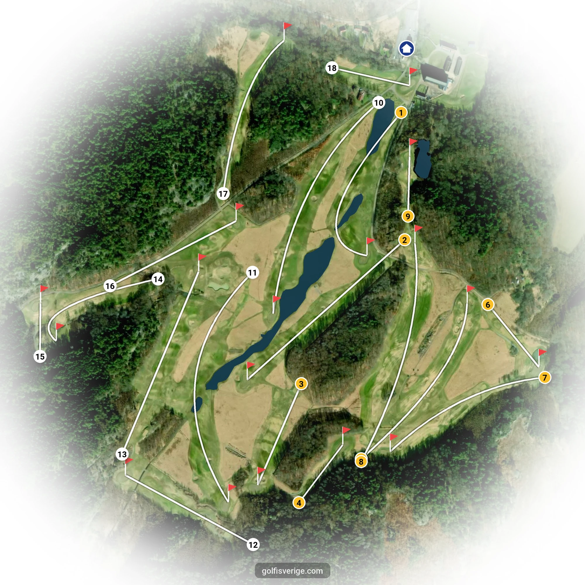 Banguide för Holma Stångenäs Golf på Holma Stångenäs Golf