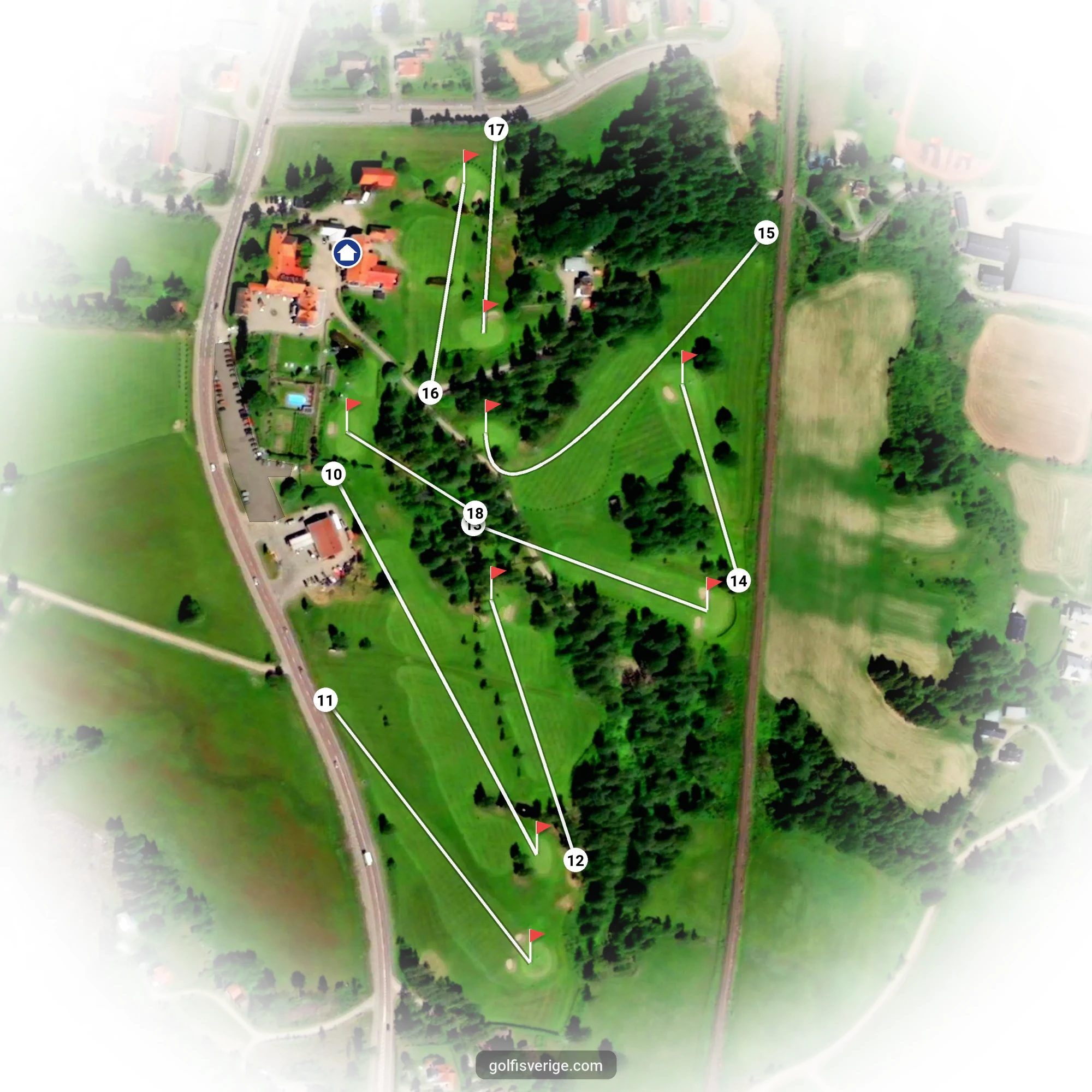 Banguide för Berga Banan på Järvsöbadens Golfklubb