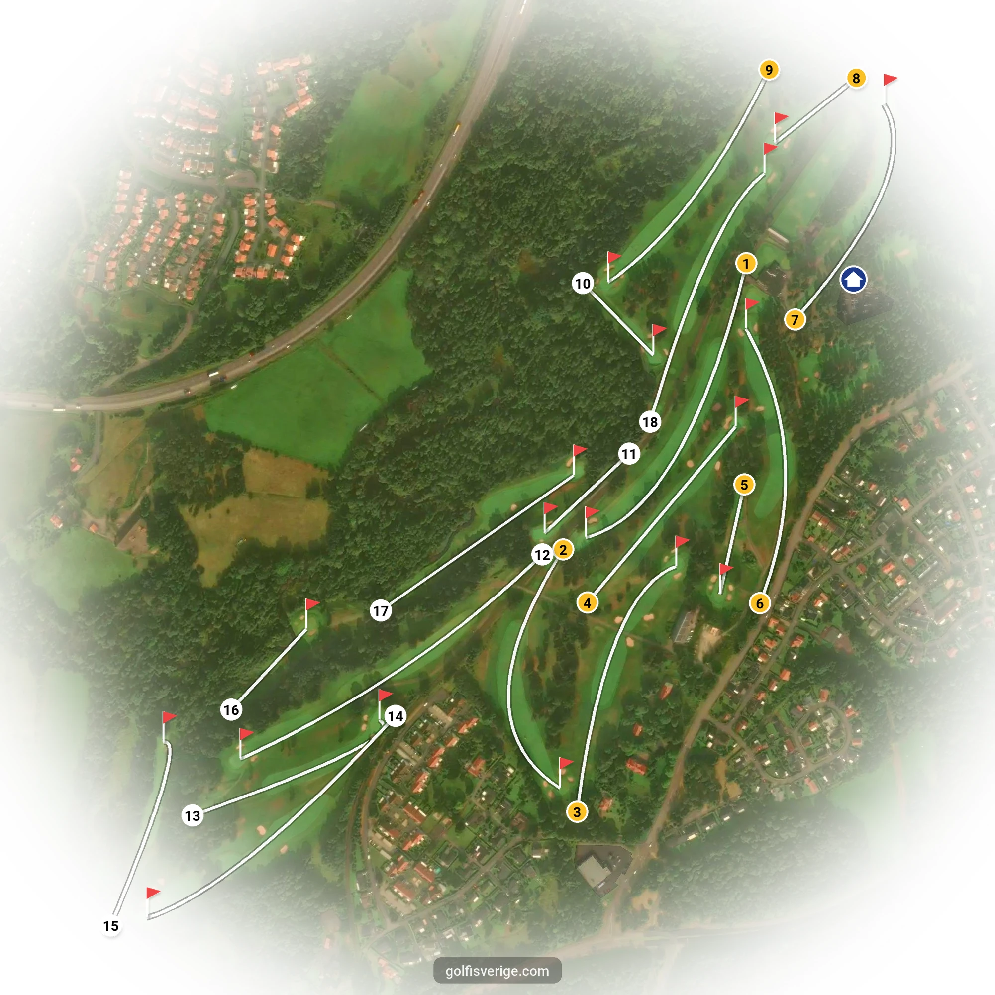 Banguide för Jönköpings GK på Jönköpings Golfklubb