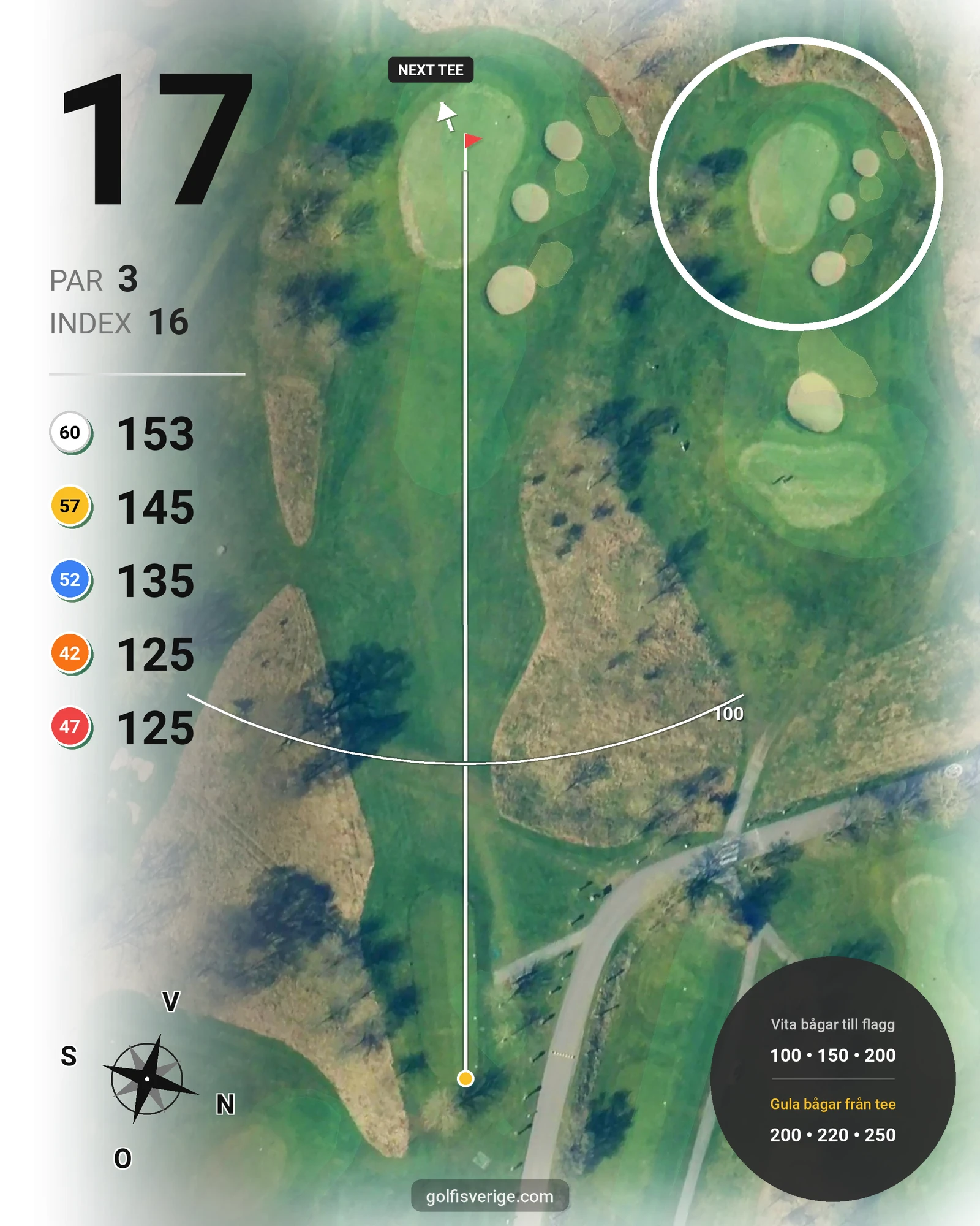Banguide Kävlinge Golfklubb på Kävlinge Golfklubb - Hål 17 karta