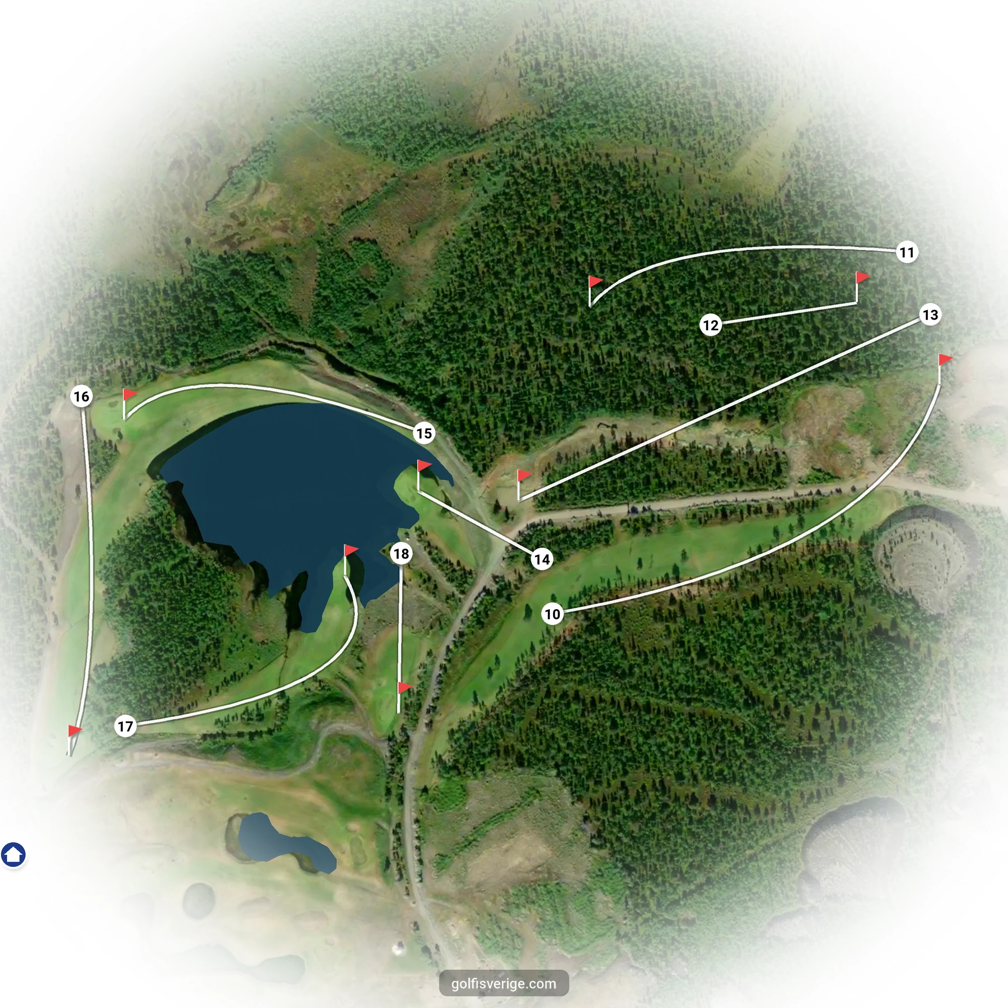 Banguide för Kiruna - Iron Mine Course på Kiruna Golfklubb