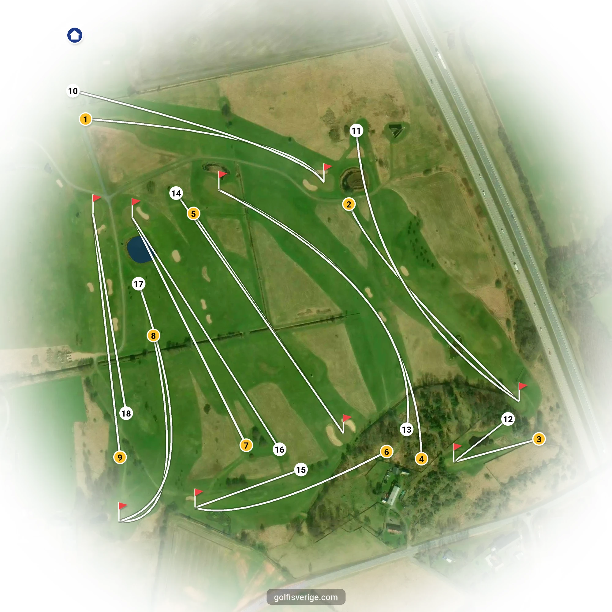 Banguide för Klosterfjordens GK på Klosterfjordens Golfklubb