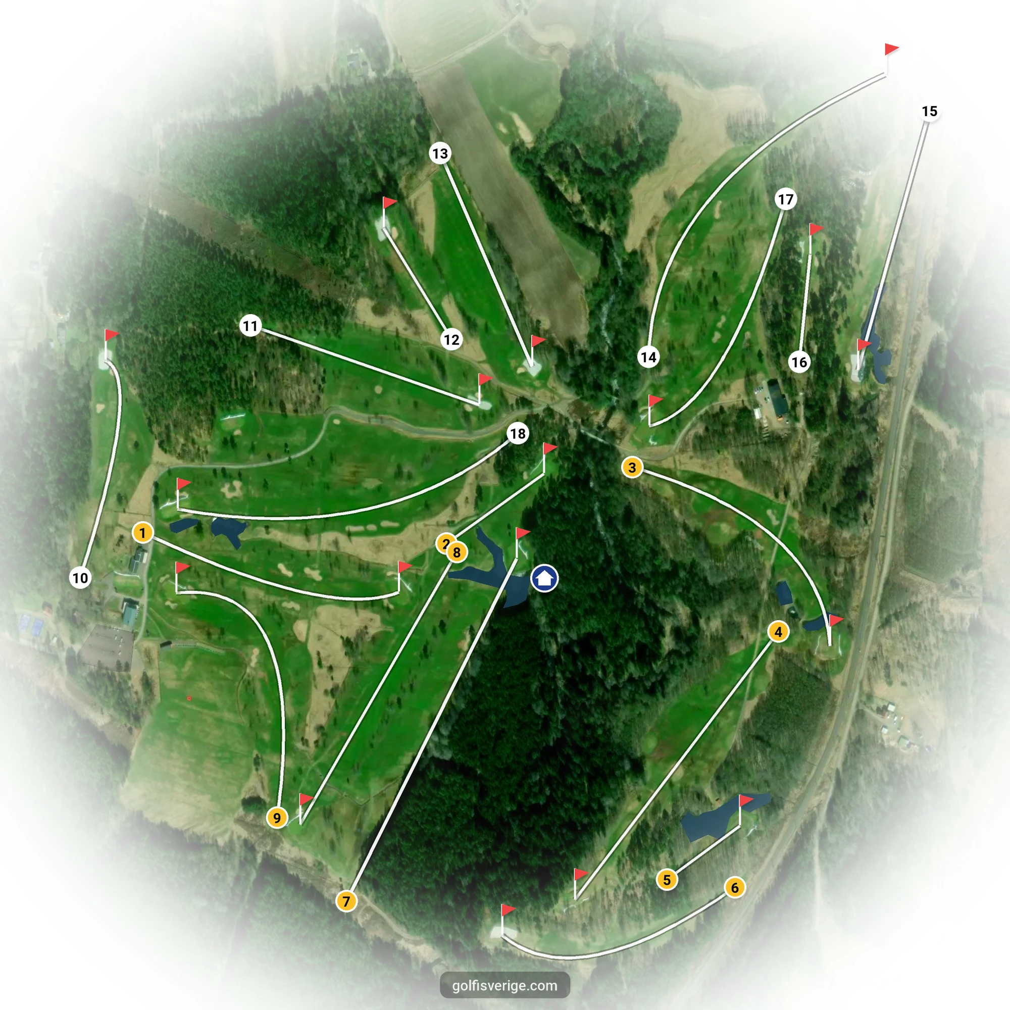Banguide för Kristinehamn GK på Kristinehamns Golfklubb