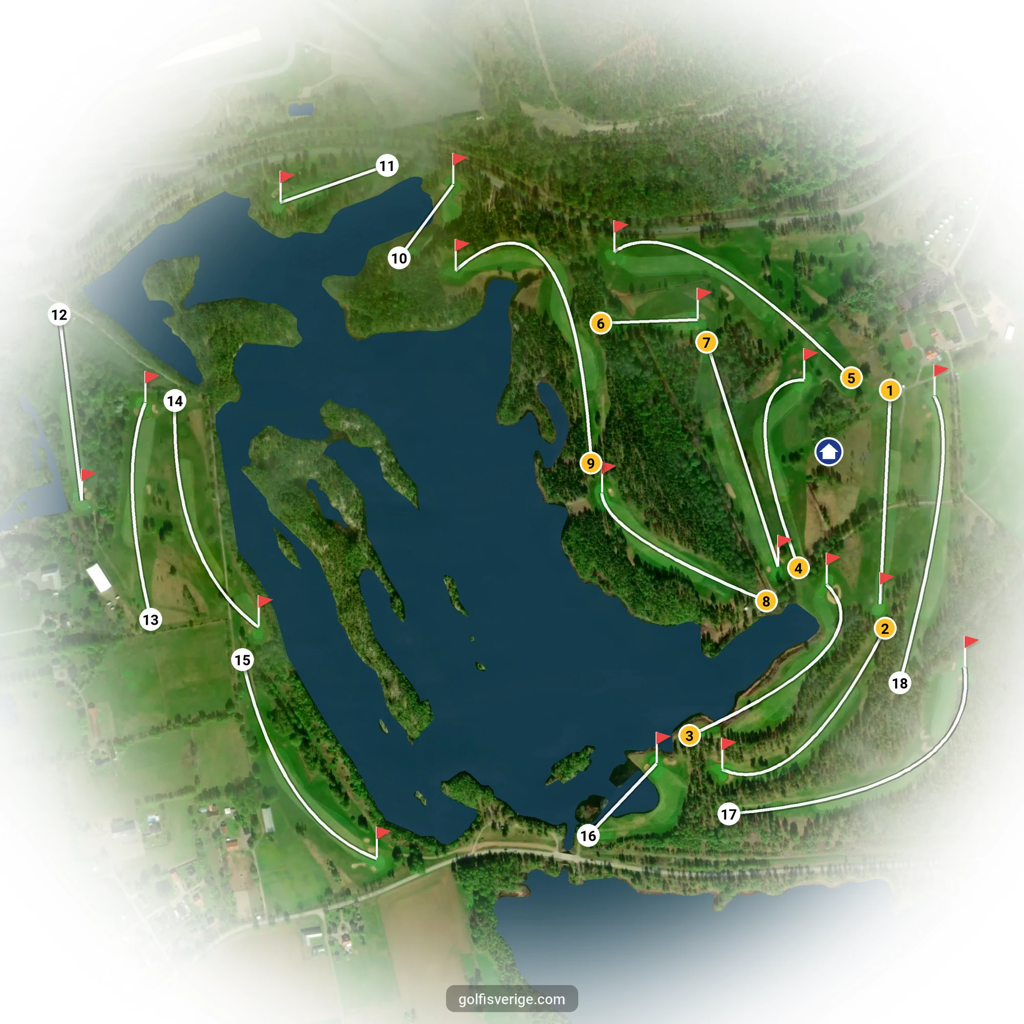 Banguide för Högtorpsbanan Kumla på Kumla Golfklubb