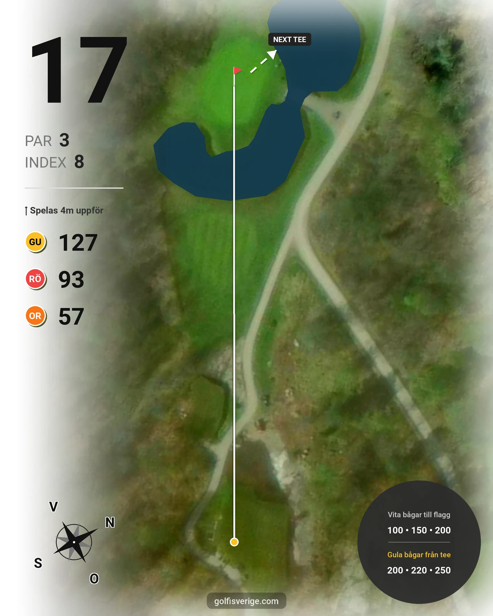 Banguide Classic på Landeryds Golfklubb - Hål 17 karta