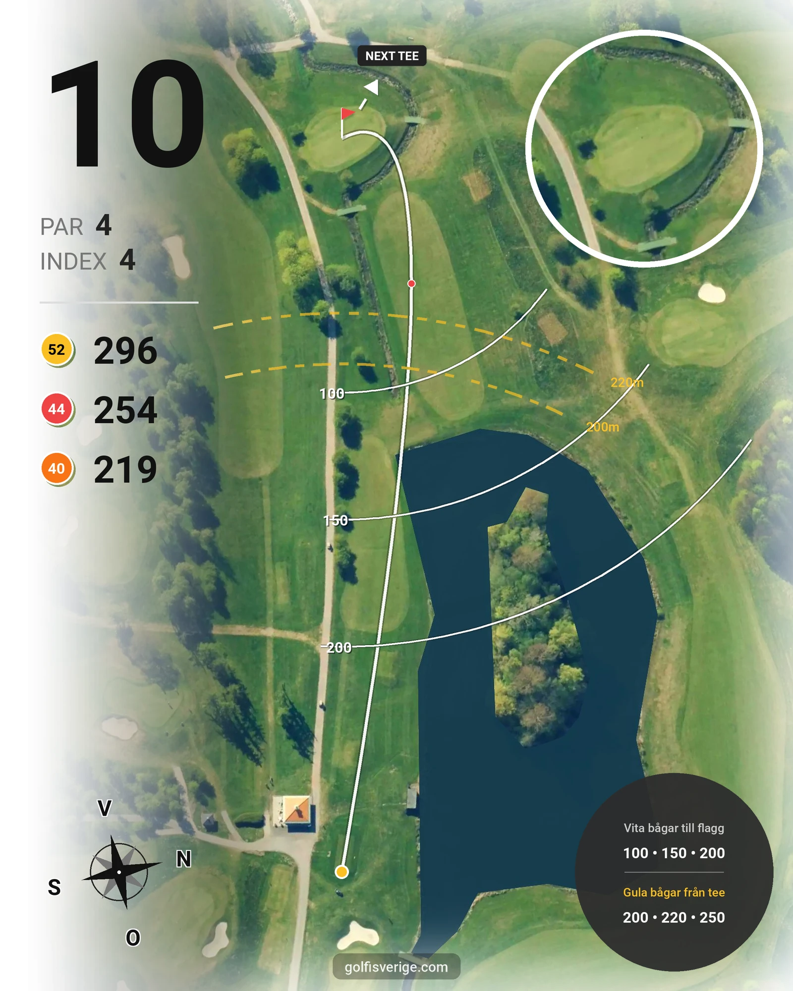 Banguide Hildesborg hål 10 karta