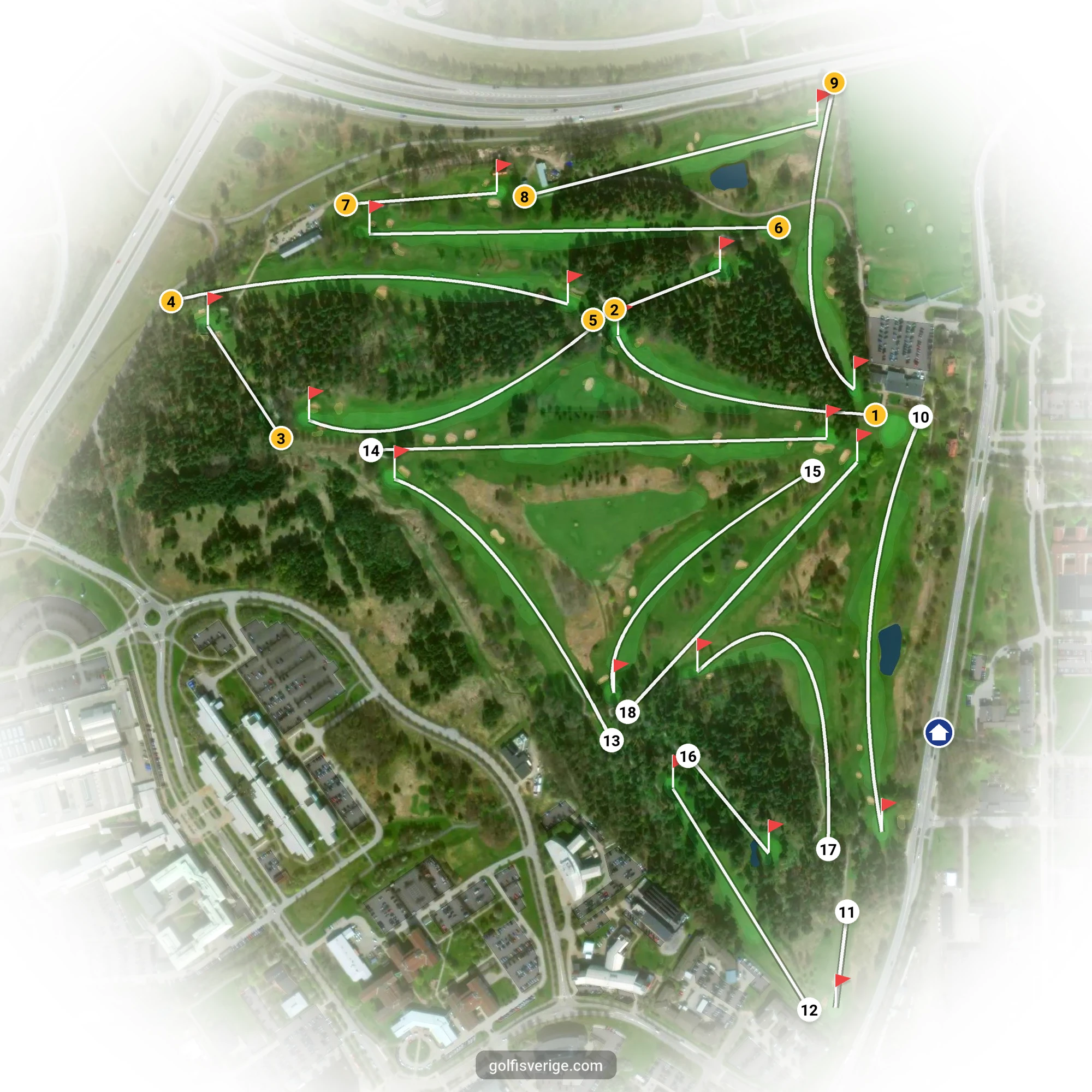 Banguide för - Linköpings GK på Linköpings Golfklubb