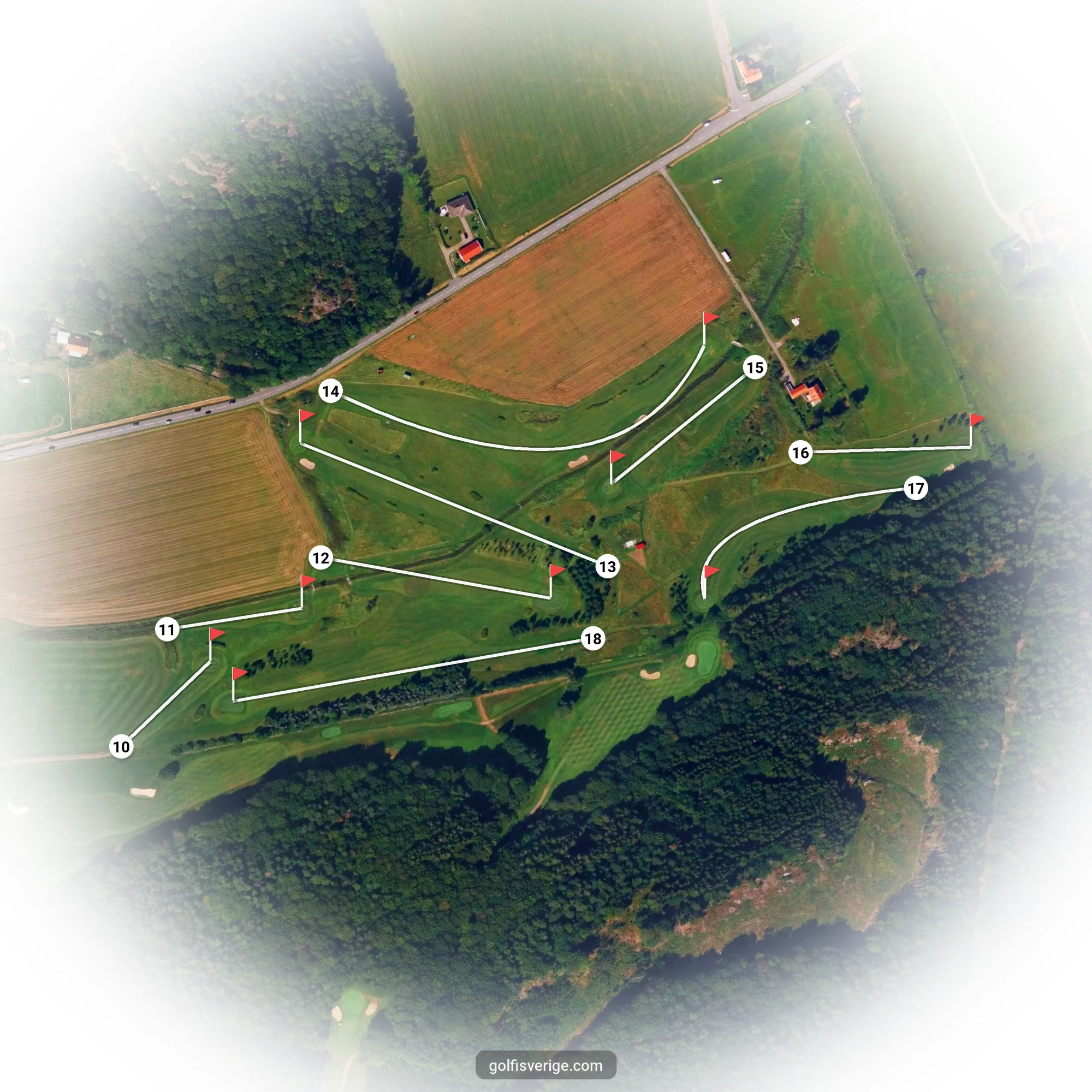 Banguide för Gullbringa Pay&Play 18 på Lökeberg Golfklubb
