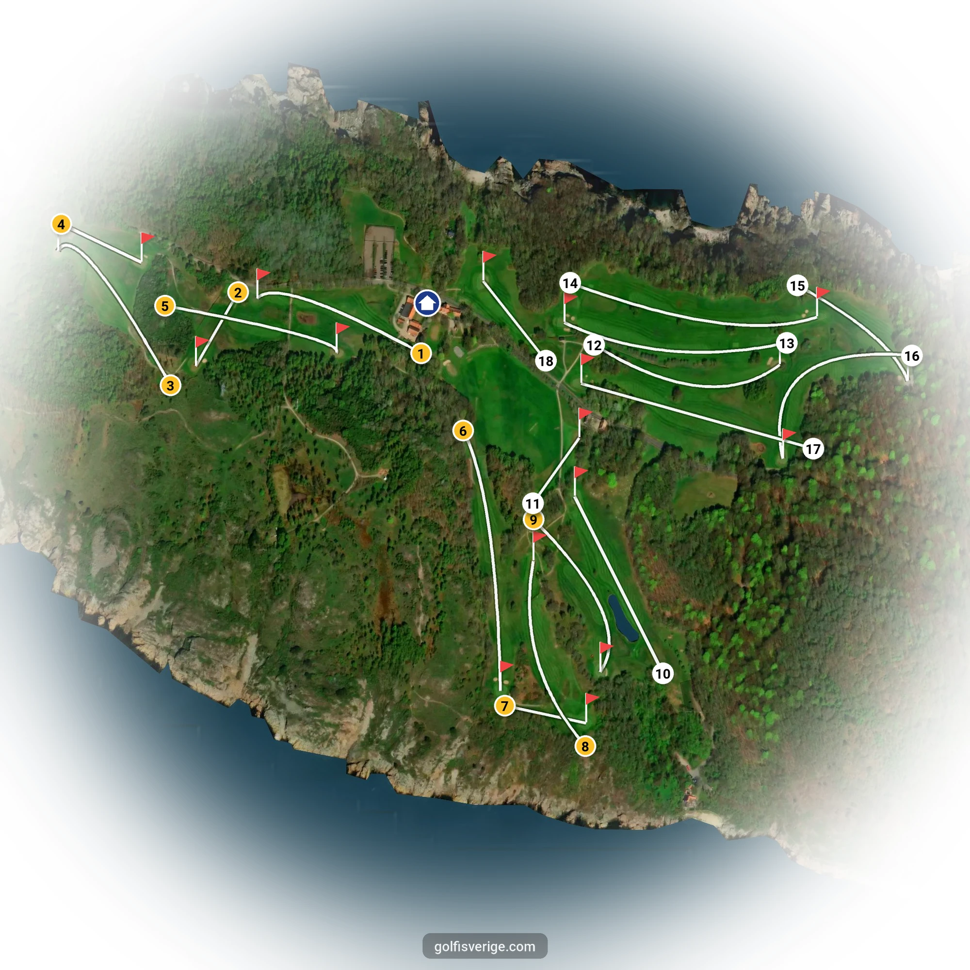 Banguide för Mölle GK på Mölle Golfklubb